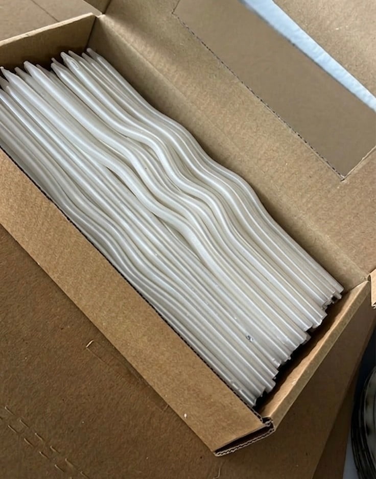 EGE CONCEPT LİFE-20 cm Spiral Pasta Mumu Sedef 