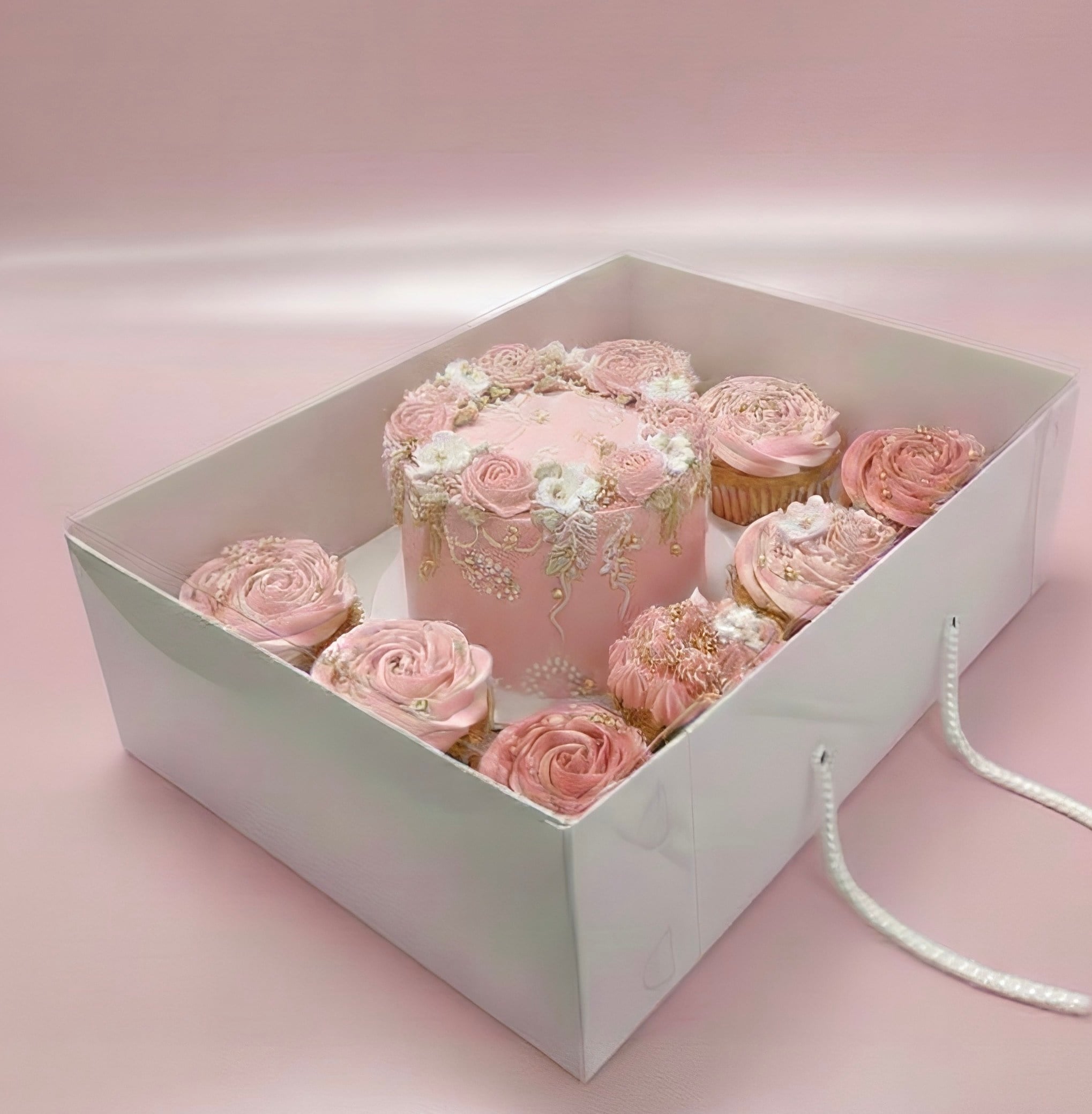 EGE CONCEPT LİFE-8+1 FULL ASETAT KAPAK BENTO&CUPCAKE KUTUSU YENİ 35x26x11 