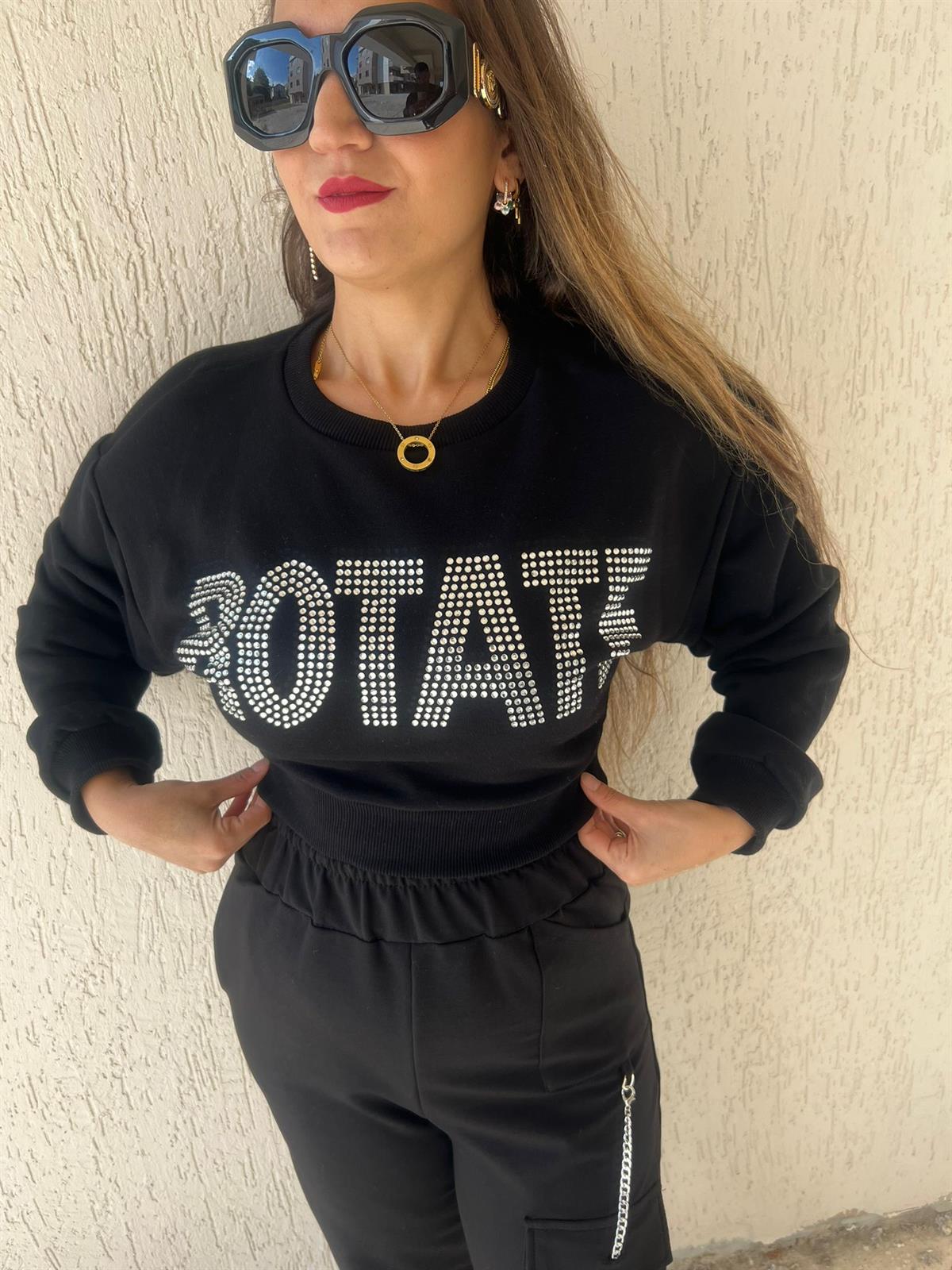  TAŞLI KISA SWEAT