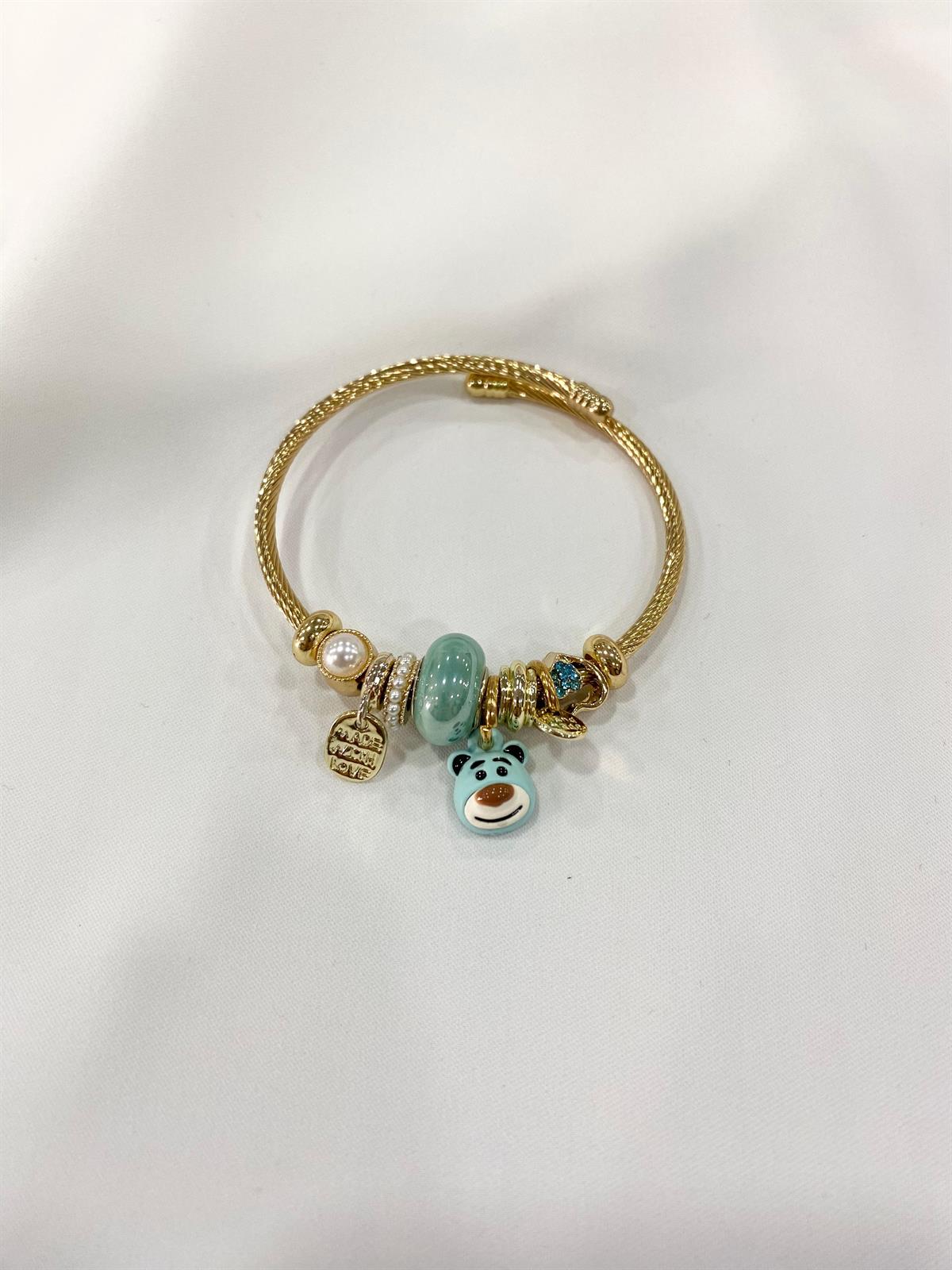 BEAR CHARMLI GOLD PANDORA