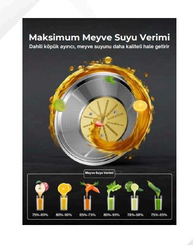 Vosco Katı Meyve Sıkacağı VHS-JE2106A