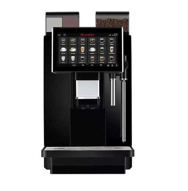 Dr.Coffee Coffee Zone Süper Otomatik Kahve Makinesi, Süt Köpürtme Sistemi ve Sıcak Su Musluklu, 200 Fincan