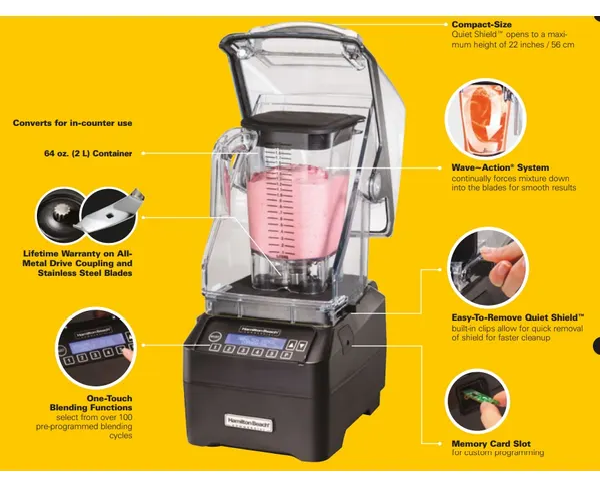 Hamilton Beach Dijital Bar Blender Hbh-755 Model