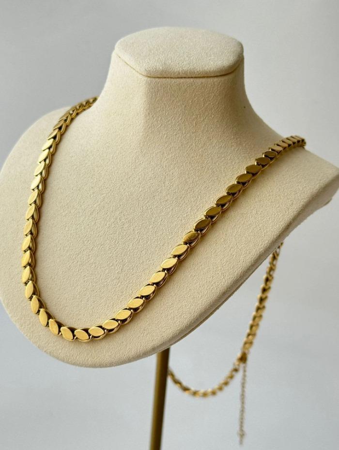 Arpa Zincir 60 cm Çelik kolyeArpa Zincir 60 cm Çelik kolye  Şık ve Zarif Çelik Takı