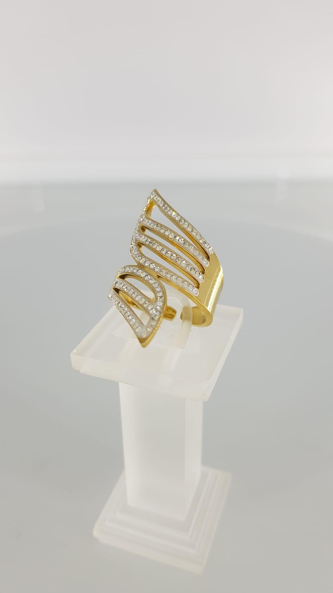 Büyük Kelebek Ayarlanabilir Çelik Yüzük Sns700146Büyük Kelebek Ayarlanabilir Çelik Yüzük Sns700146