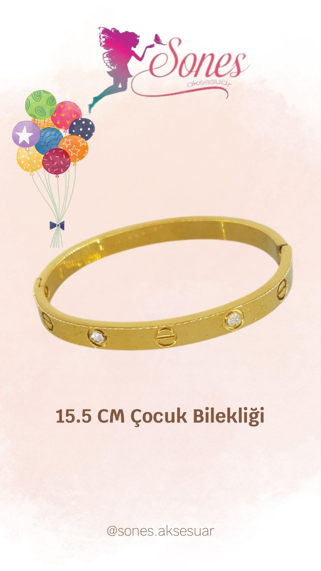 Çocuk Taşlı Çelik Kelepçe Sns003Çocuk Taşlı Çelik Kelepçe Sns003