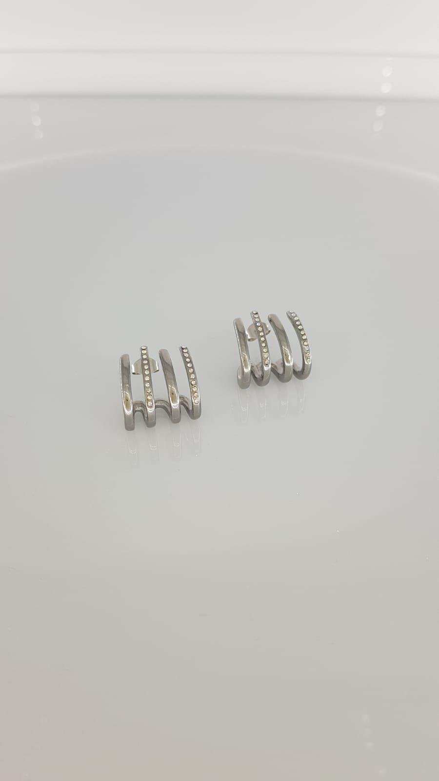 Gümüş Rengi Çelik Küpe Sns302009Gümüş Rengi Çelik Küpe Sns302009