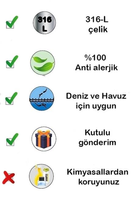 Işıklı Kutulu Damla Çelik kolye Sns2061Işıklı Kutulu Damla Çelik kolye Sns2061