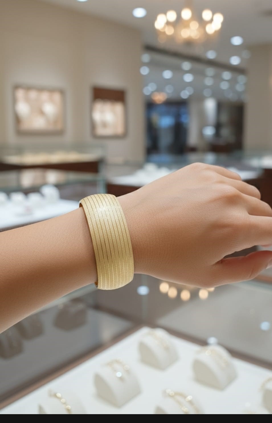 Kalın Gold Çelik BilezikKalın Gold Çelik Bilezik