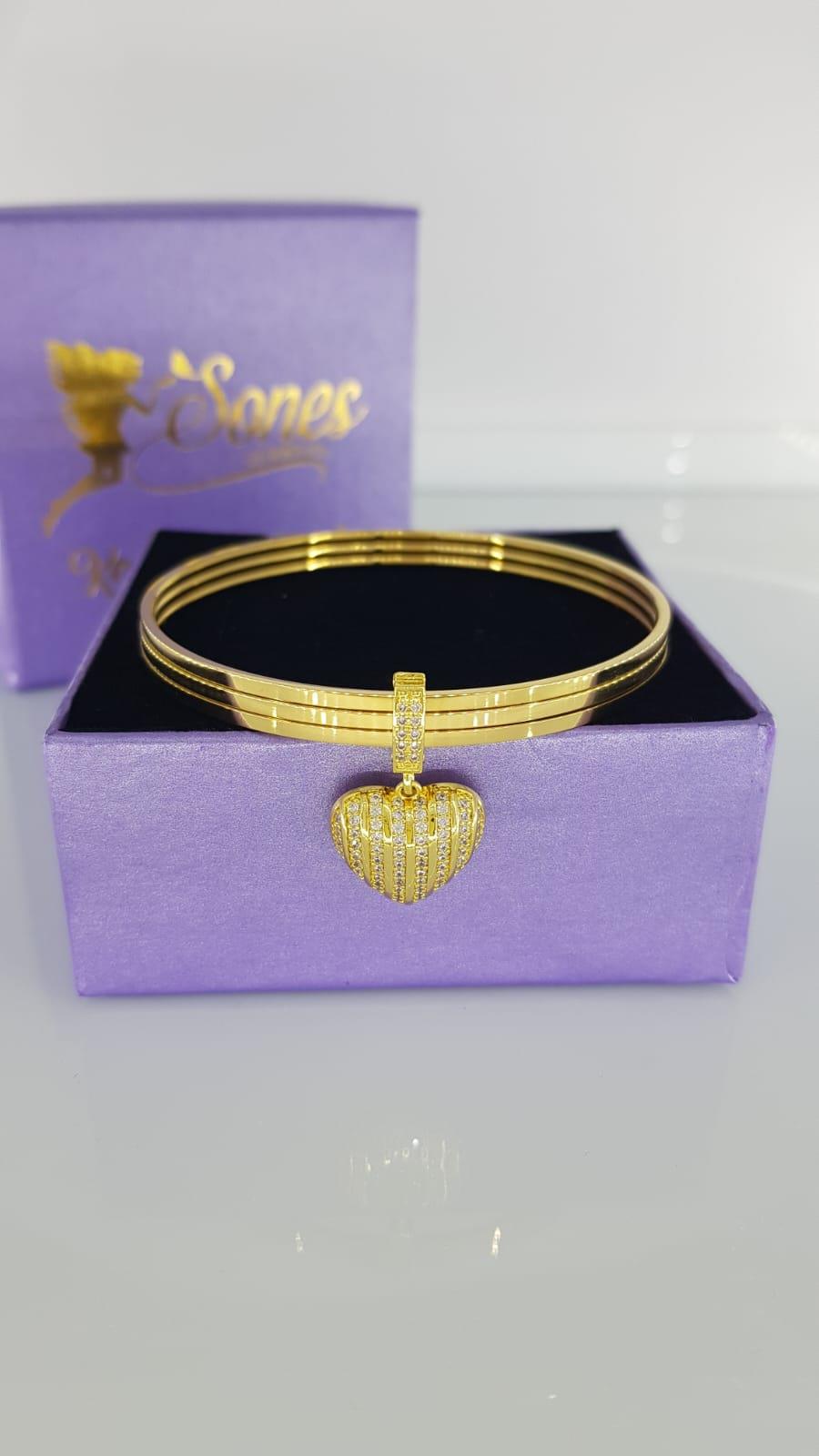 Kalpli Charm Çelik BilezikKalpli Charm Çelik Bilezik