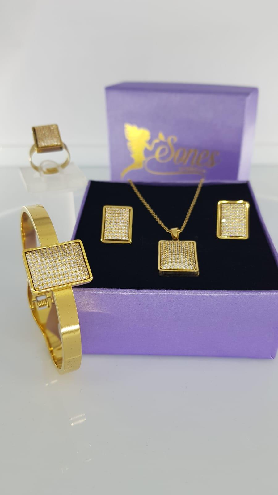 Lucky Çelik Takı Seti Sns30Lucky Çelik Takı Seti