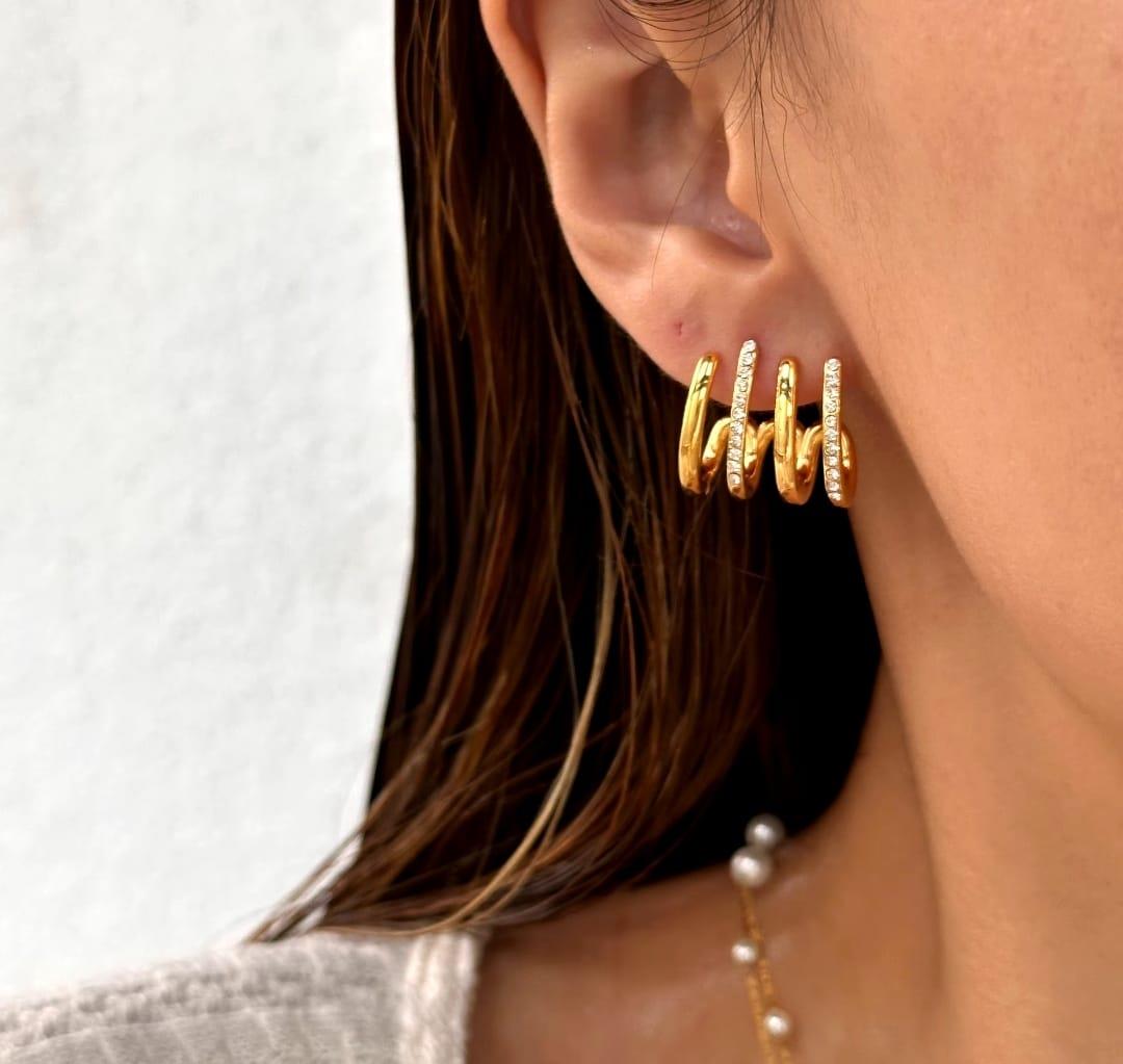 Moda Kadın Çelik Küpe Sns302007Moda Kadın Çelik Küpe Sns302007