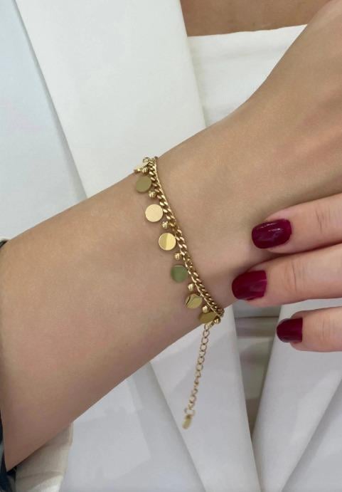 Pullu Çelik Bileklik Sns095Pullu Çelik Bileklik Sns095