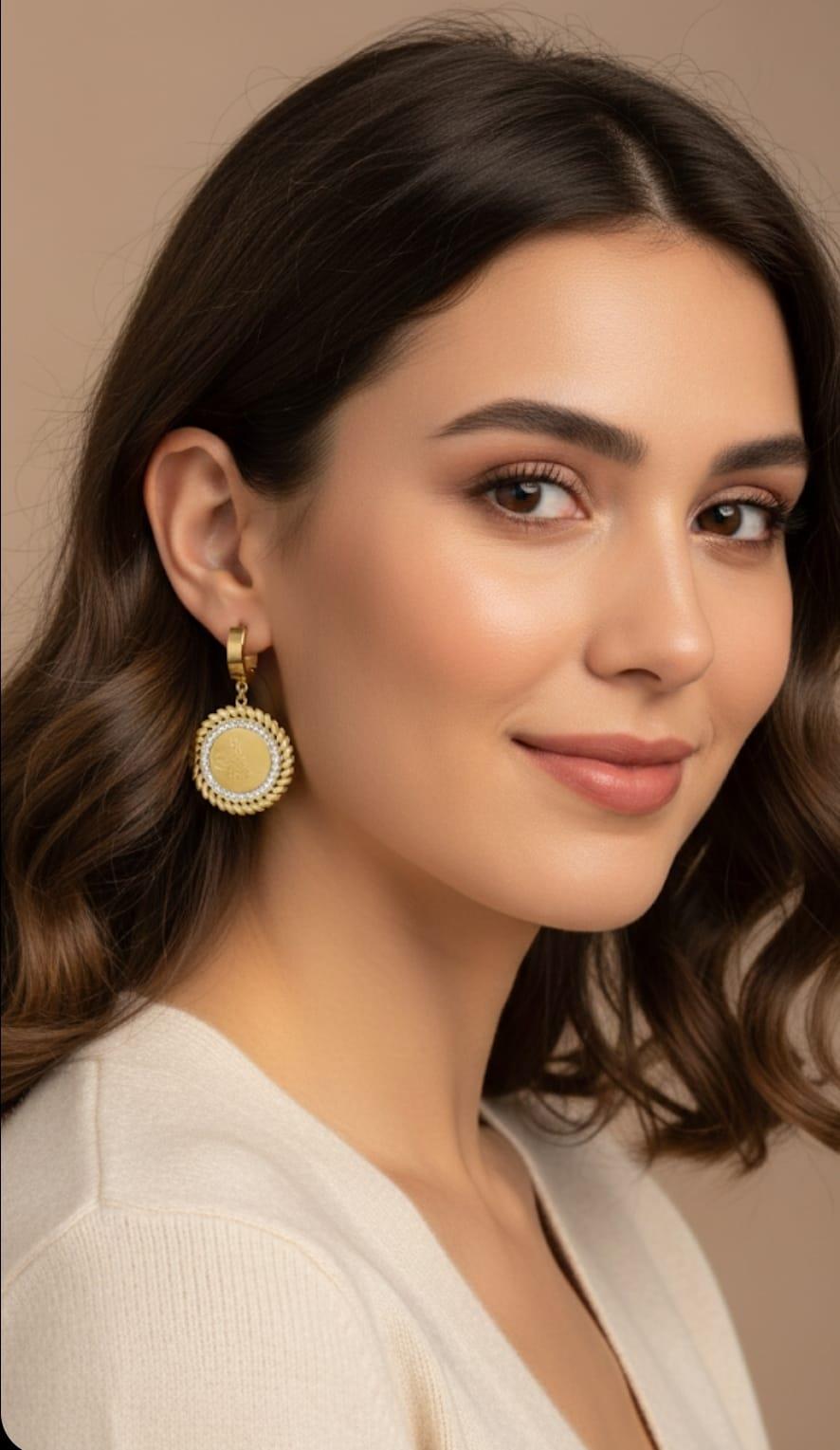 Sns301947Sones | Tuğra Gold | Çelik Küpe