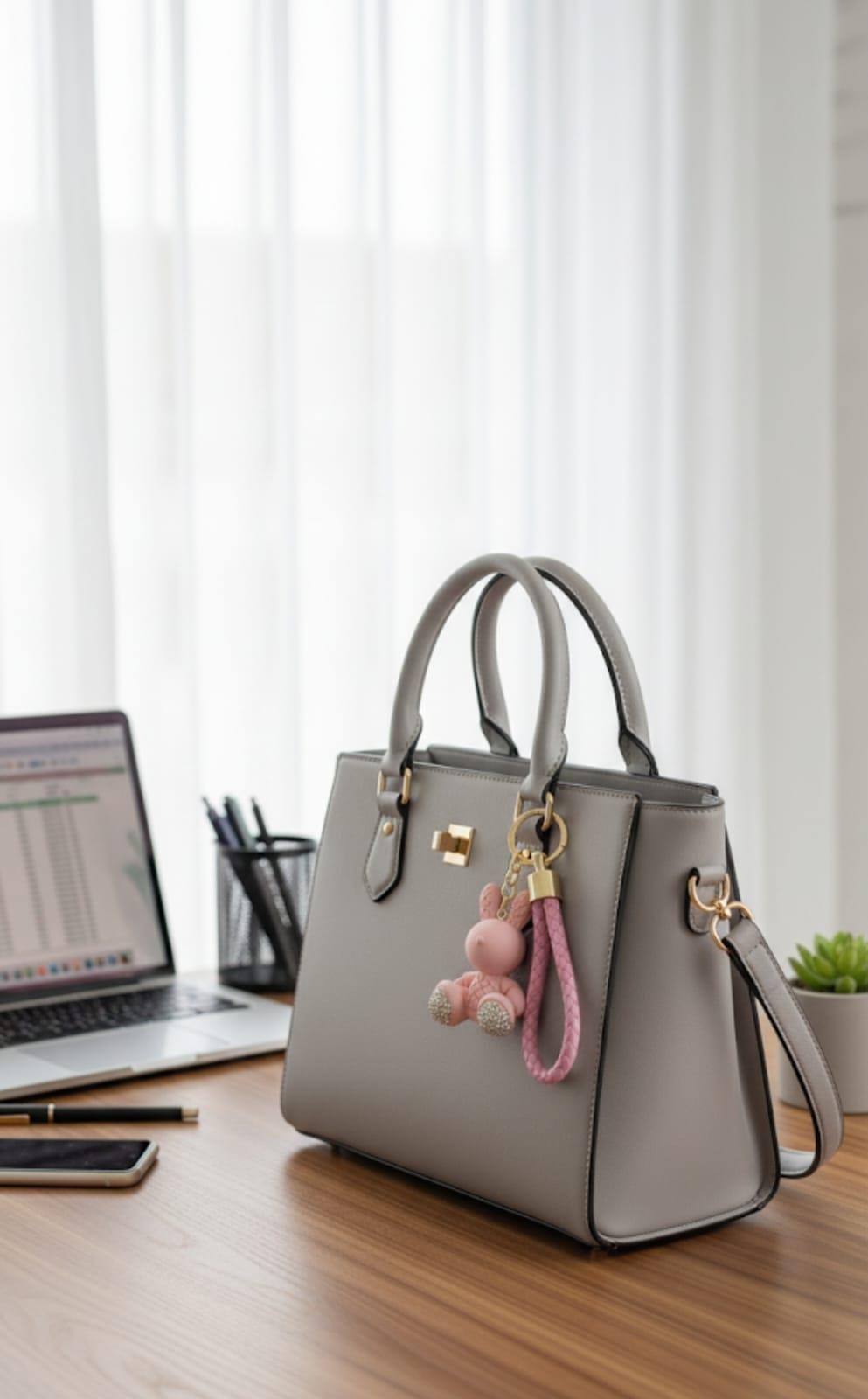 Sns900106Sevimli Pembe Taşlı Tavşan Anahtarlık