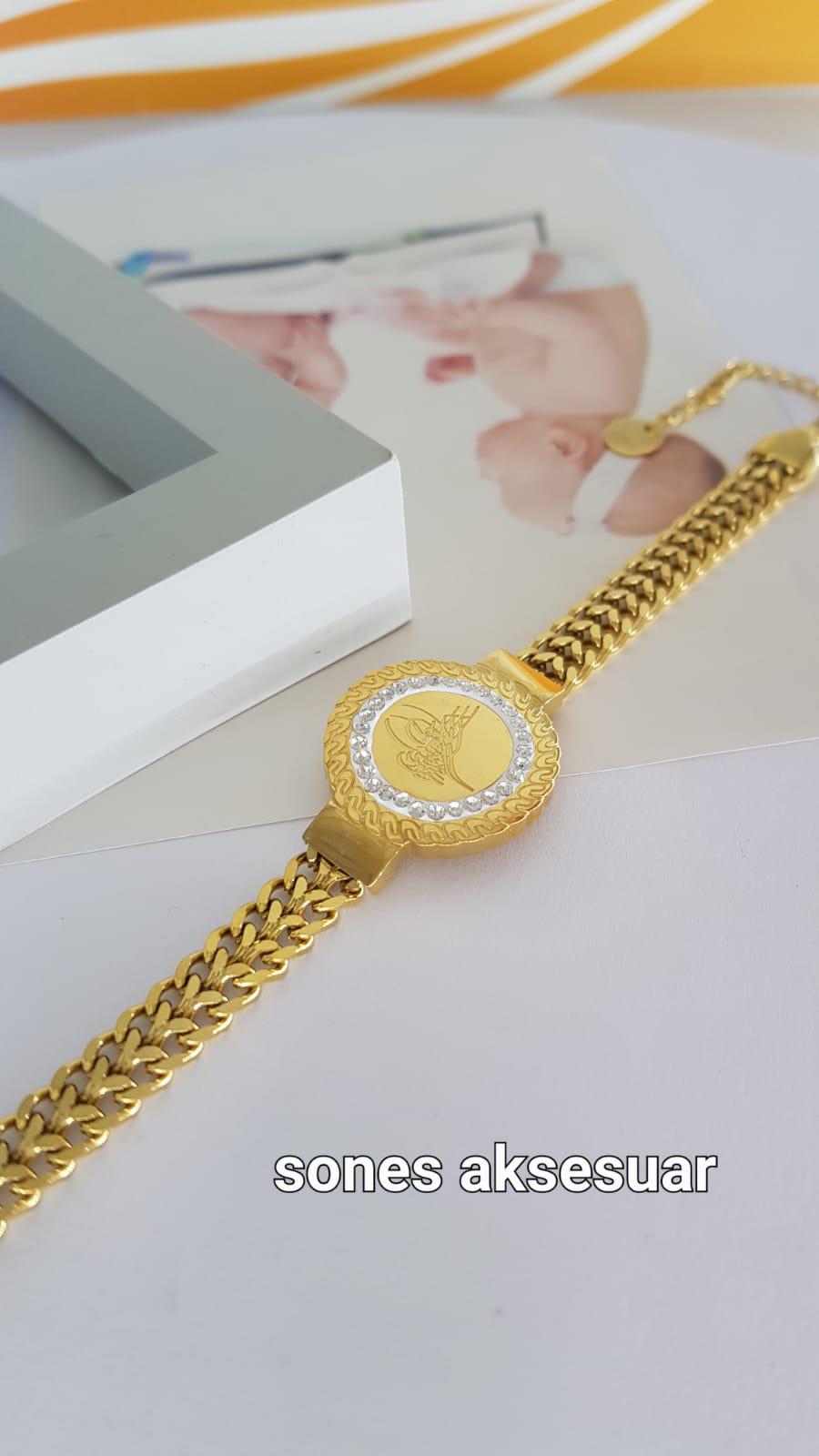Tuğra Gold Çelik Bileklik Sns400352Tuğra Gold Çelik Bileklik Sns400352