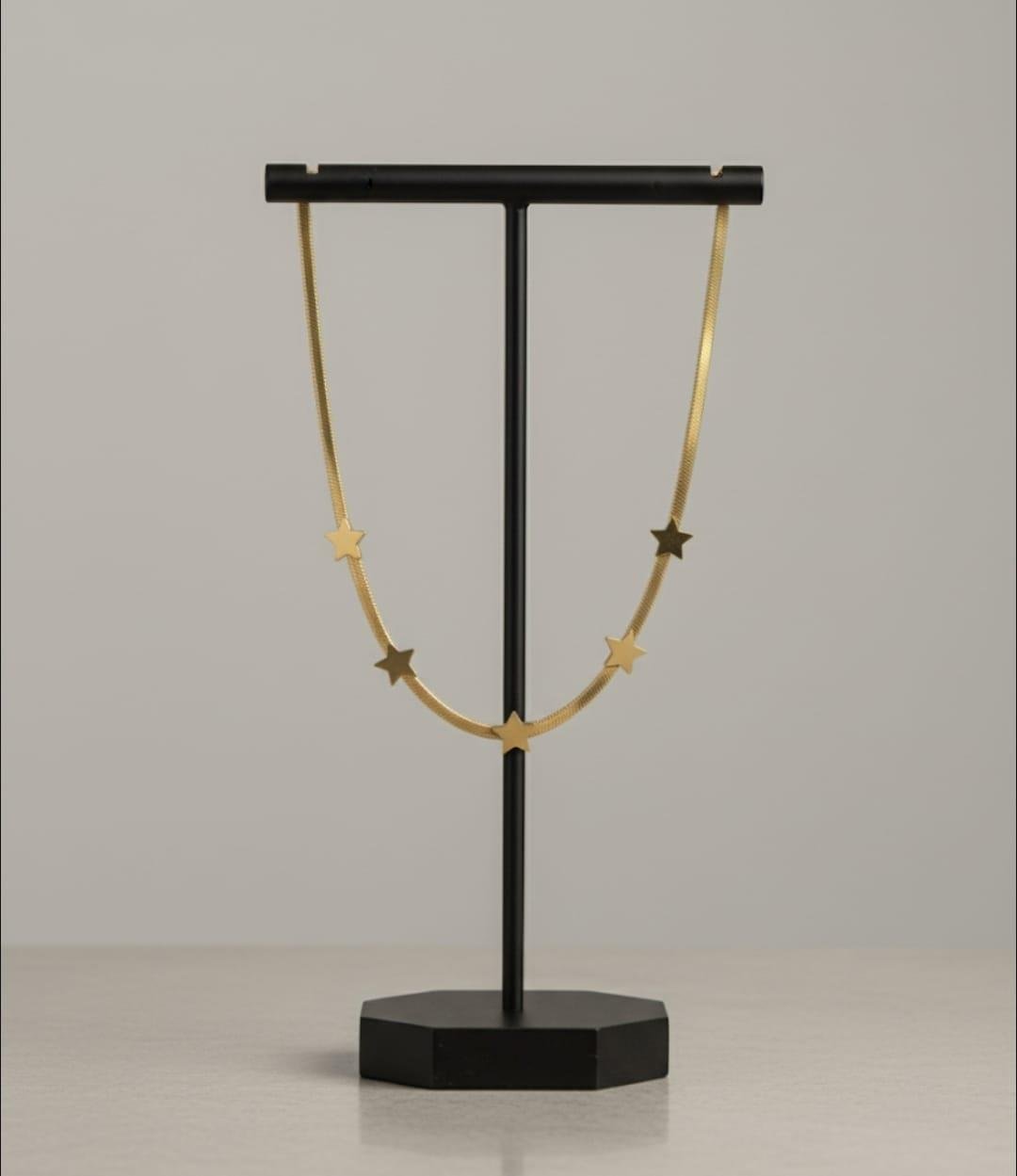 Yıldız İtalyan Gold Çelik kolyeYıldız İtalyan Gold Çelik kolye  Şık ve Zarif Çelik Takı