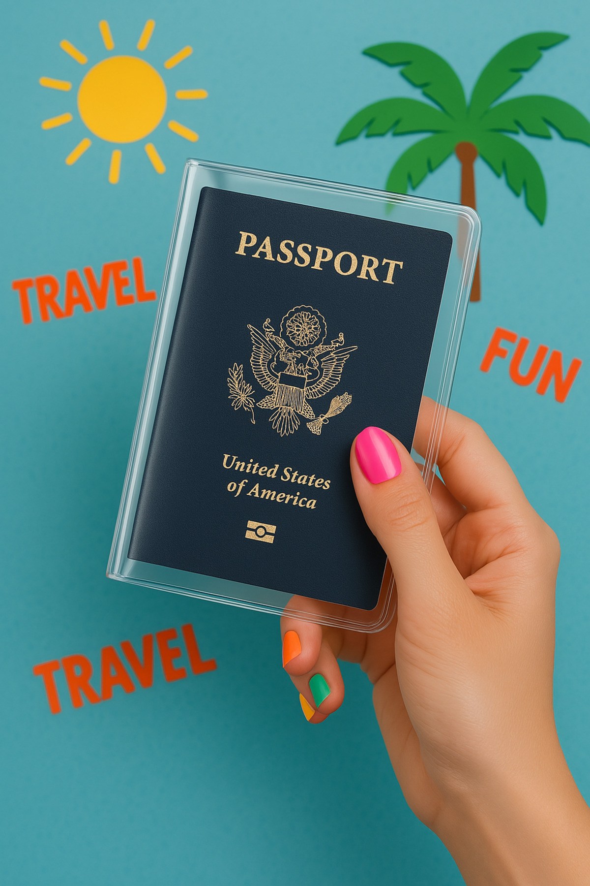 2 Adet Universal Pasaport Kılıfı Şeffaf Su Geçirmeyen PVC Pasaport Koruma Kabı