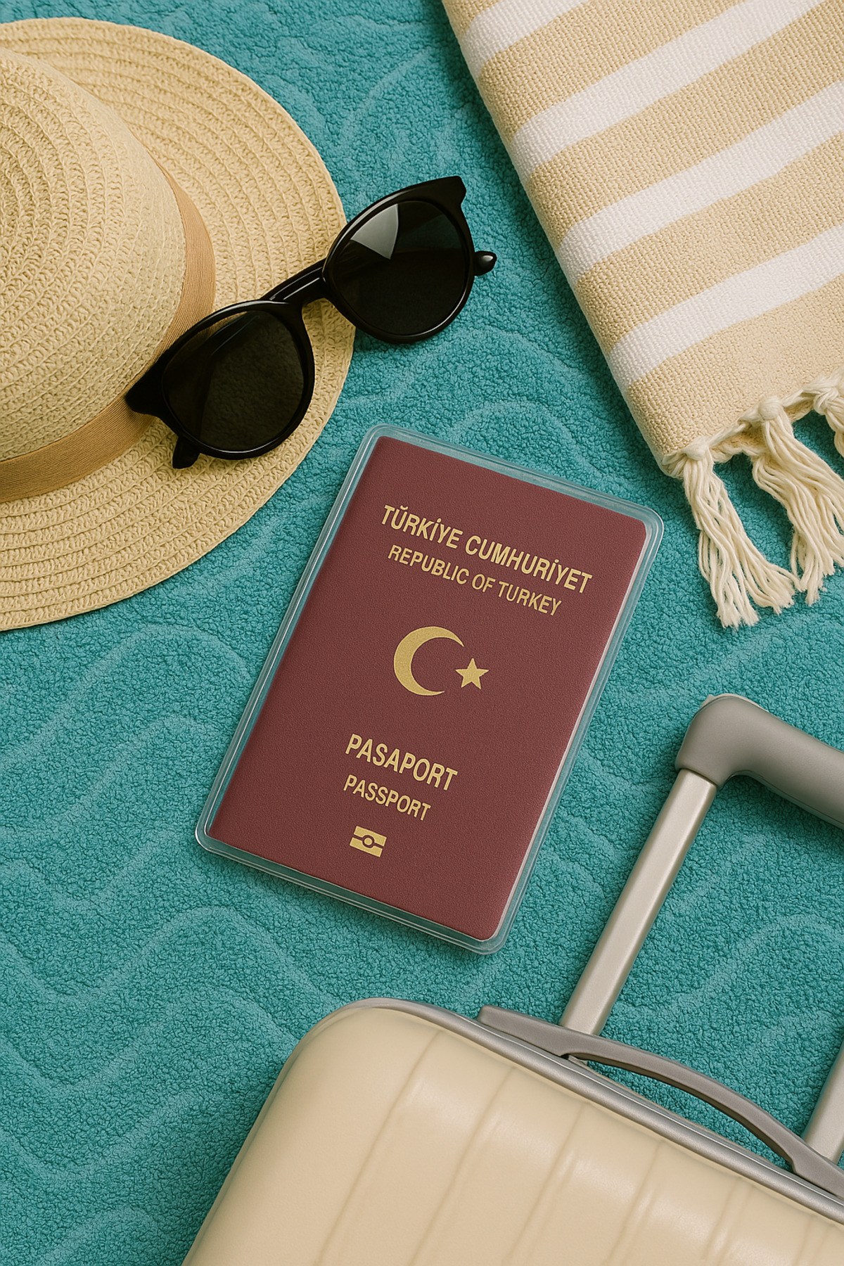 2 Adet Universal Pasaport Kılıfı Şeffaf Su Geçirmeyen PVC Pasaport Koruma Kabı
