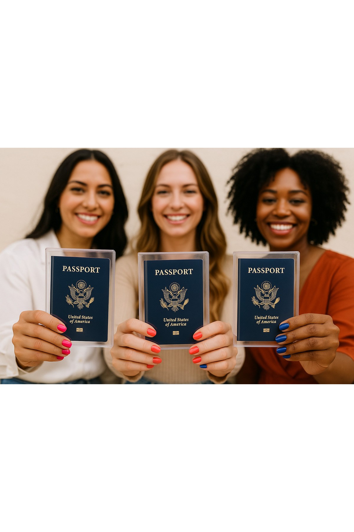 2 Adet Universal Pasaport Kılıfı Şeffaf Su Geçirmeyen PVC Pasaport Koruma Kabı