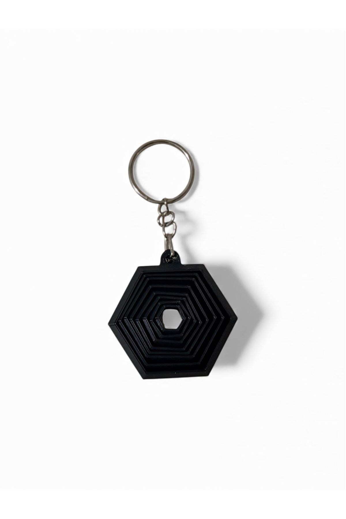 Altıgen Fidget Temalı Stres Giderici Anahtarlık Çanta Süsü Charm Aksesuarı