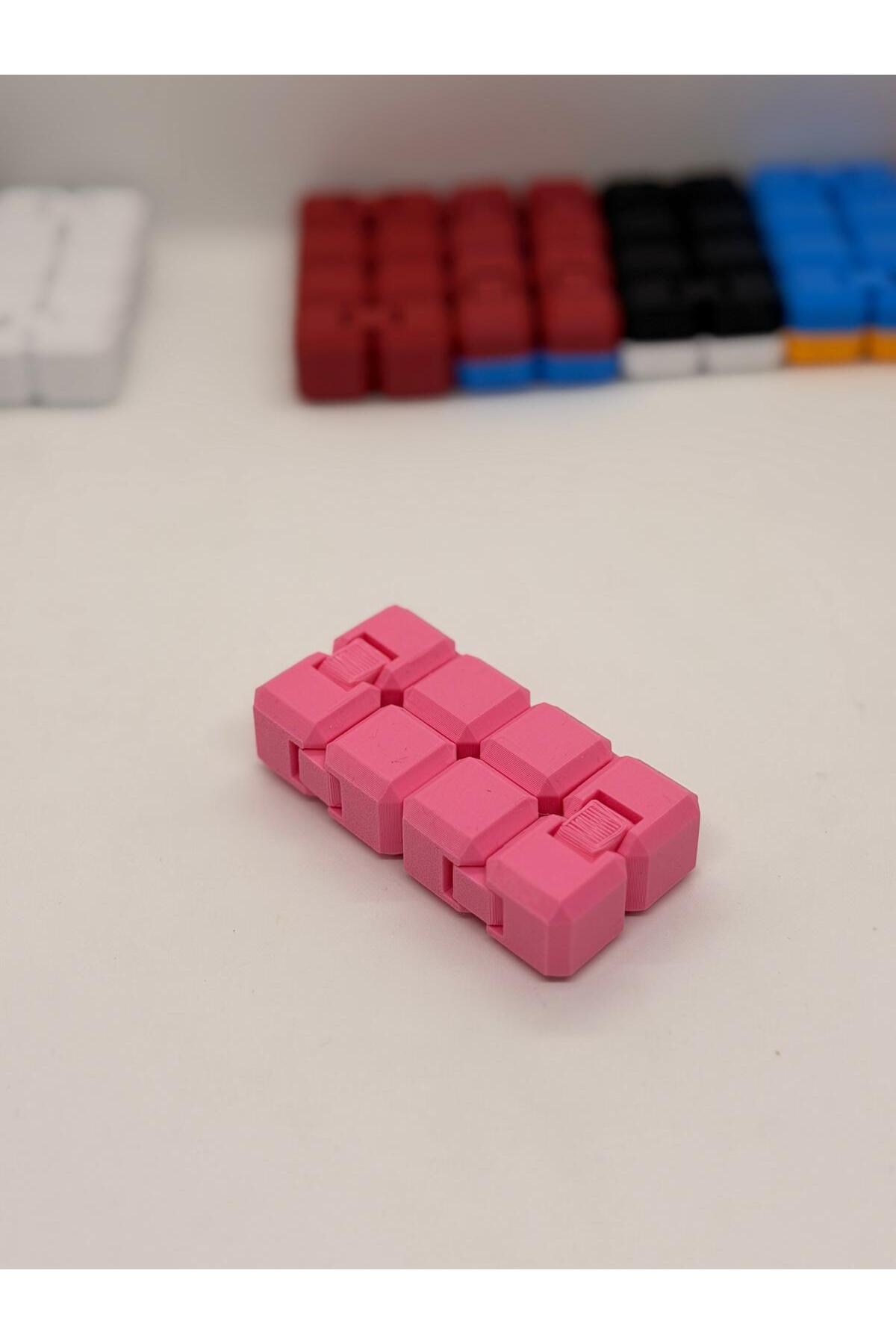 Pembe İnfinity Cupe Stres Küpü Sınırsız Katlanabilir Hareketli Küp