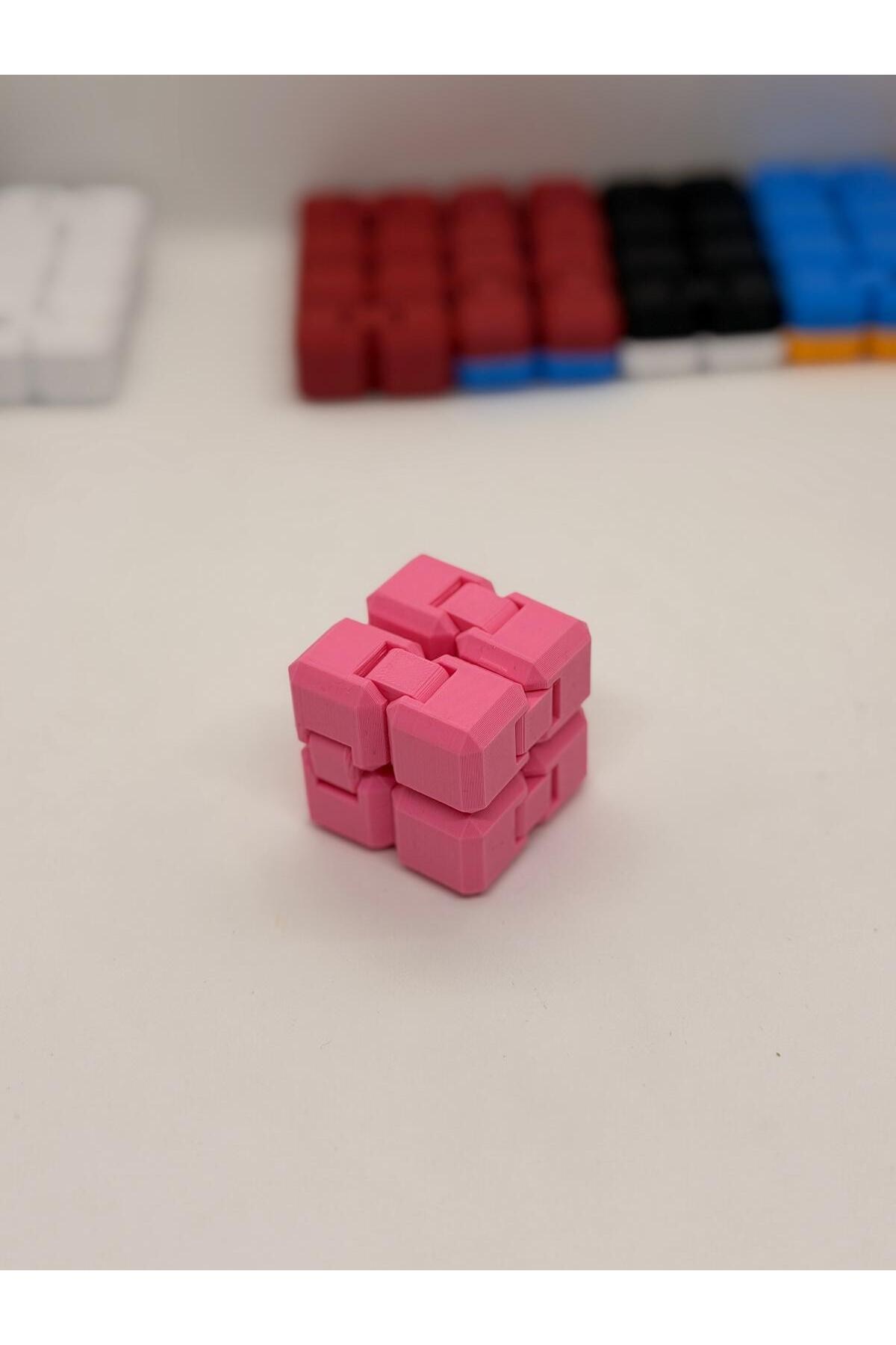 Pembe İnfinity Cupe Stres Küpü Sınırsız Katlanabilir Hareketli Küp
