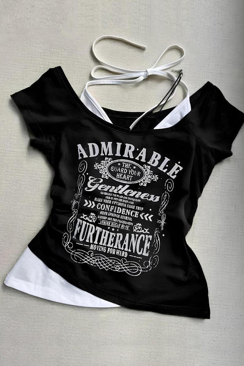 Siyah Admirable Madonna Yaka Ek Askılı Kısa Kollu Full Body Crop