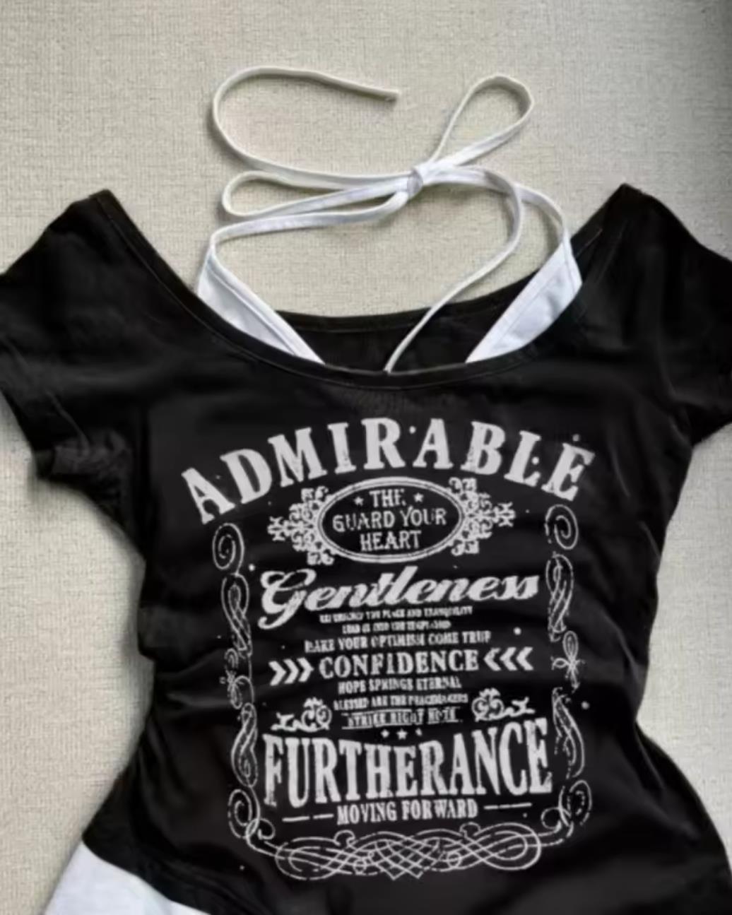 Siyah Admirable Madonna Yaka Ek Askılı Kısa Kollu Full Body Crop