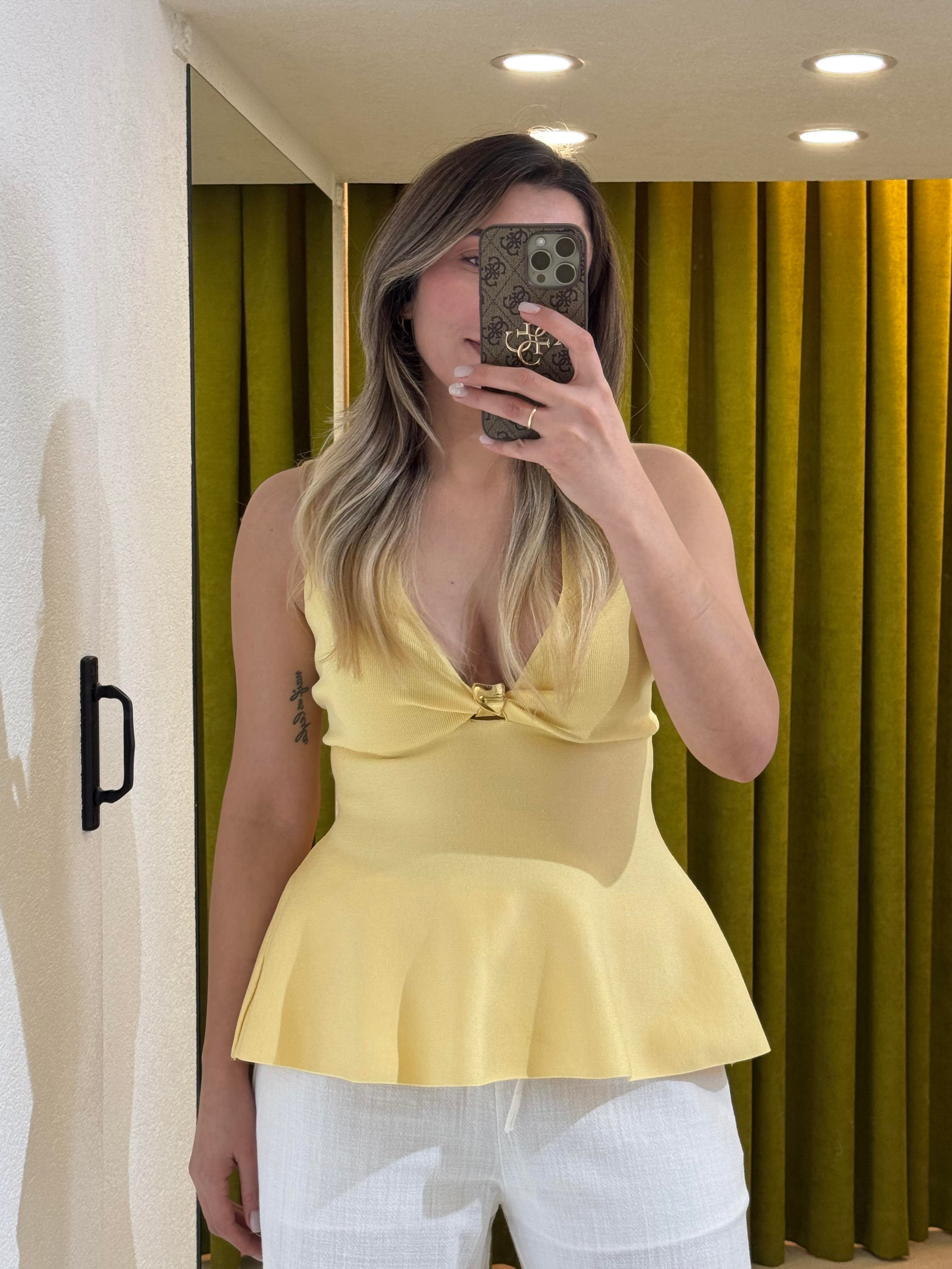 PEPLUM SARI TRİKO