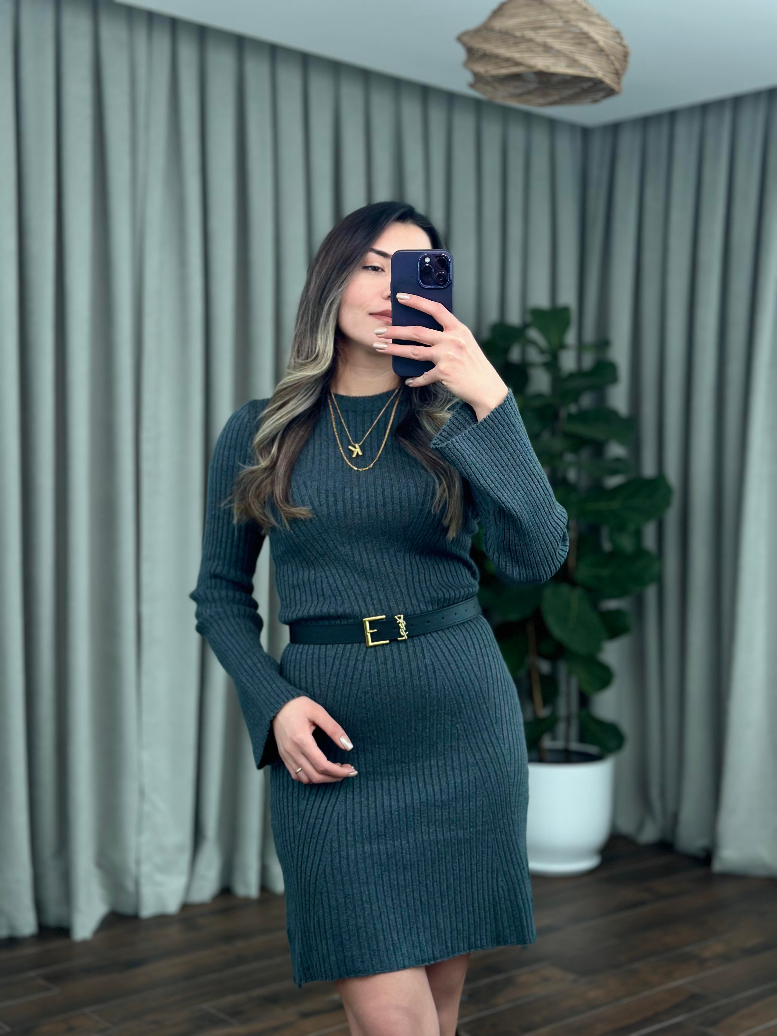 VOLUNLU FÜME ELBİSE