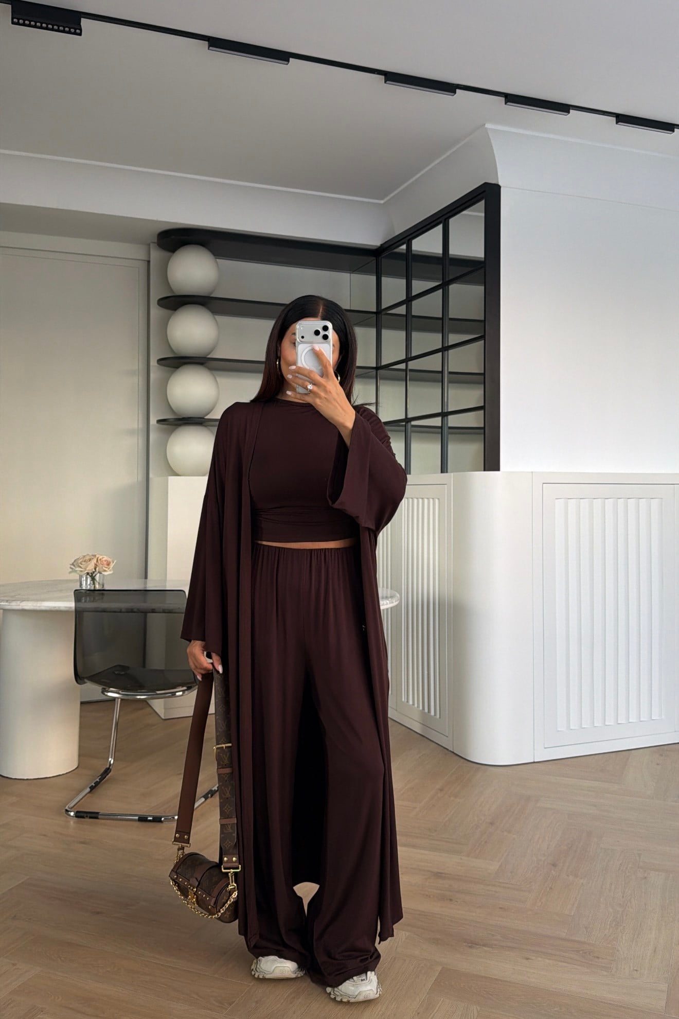3'LÜ KİMONA TAKIM KAHVE