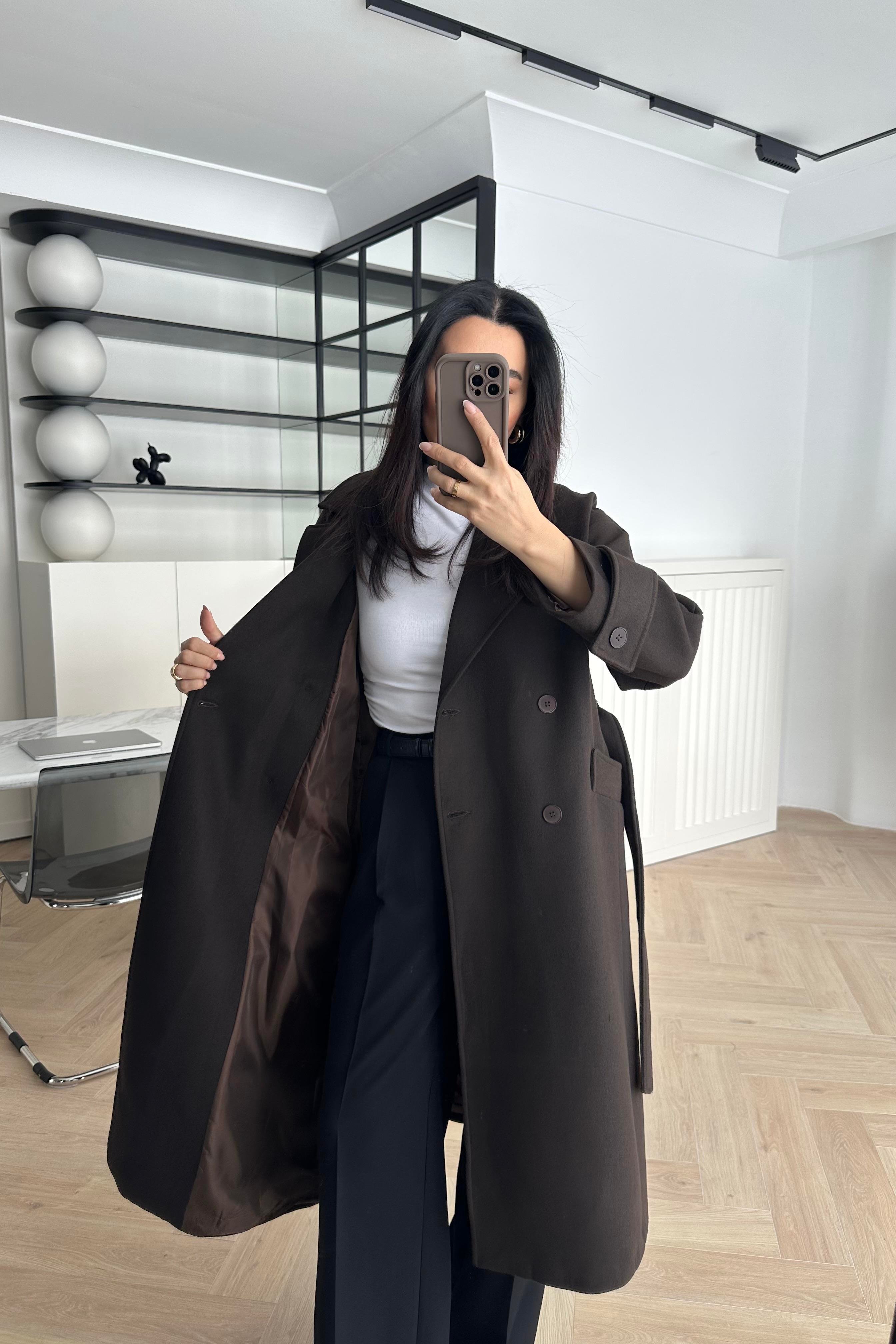 Acı Kahve Tokyo Model Premium Kaşe Kaban