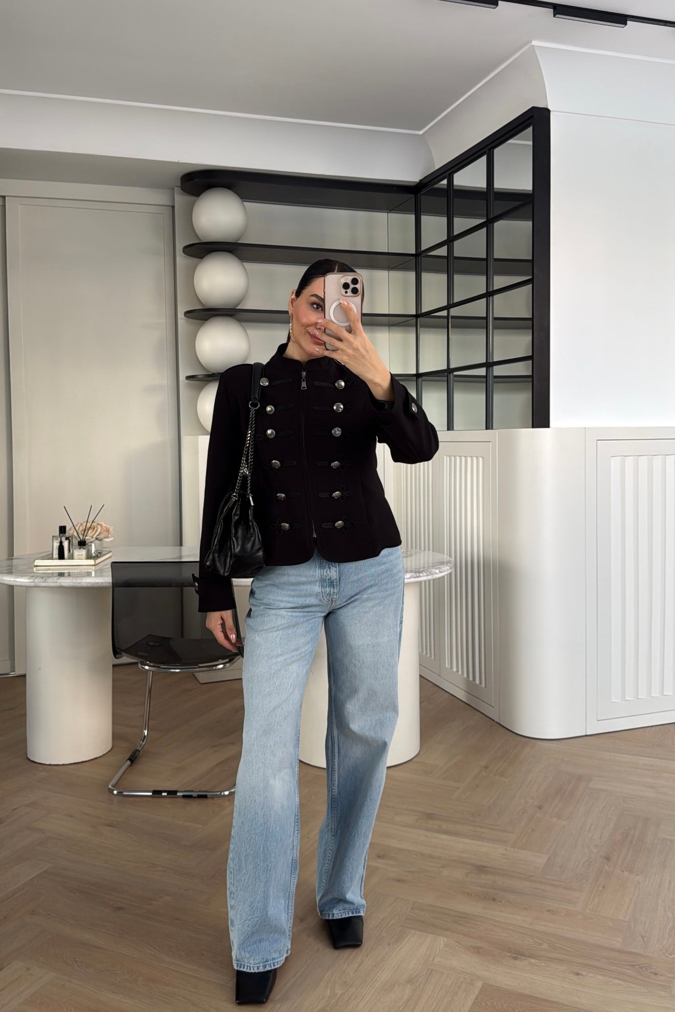 APOLETLİ CEKET SİYAH 