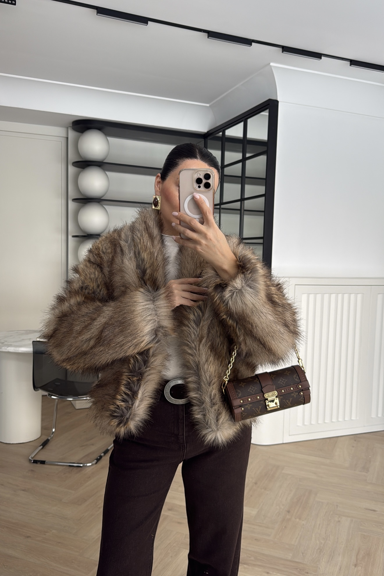 ASTARLI RENK GEÇİŞLİ KÜRK CAMEL 