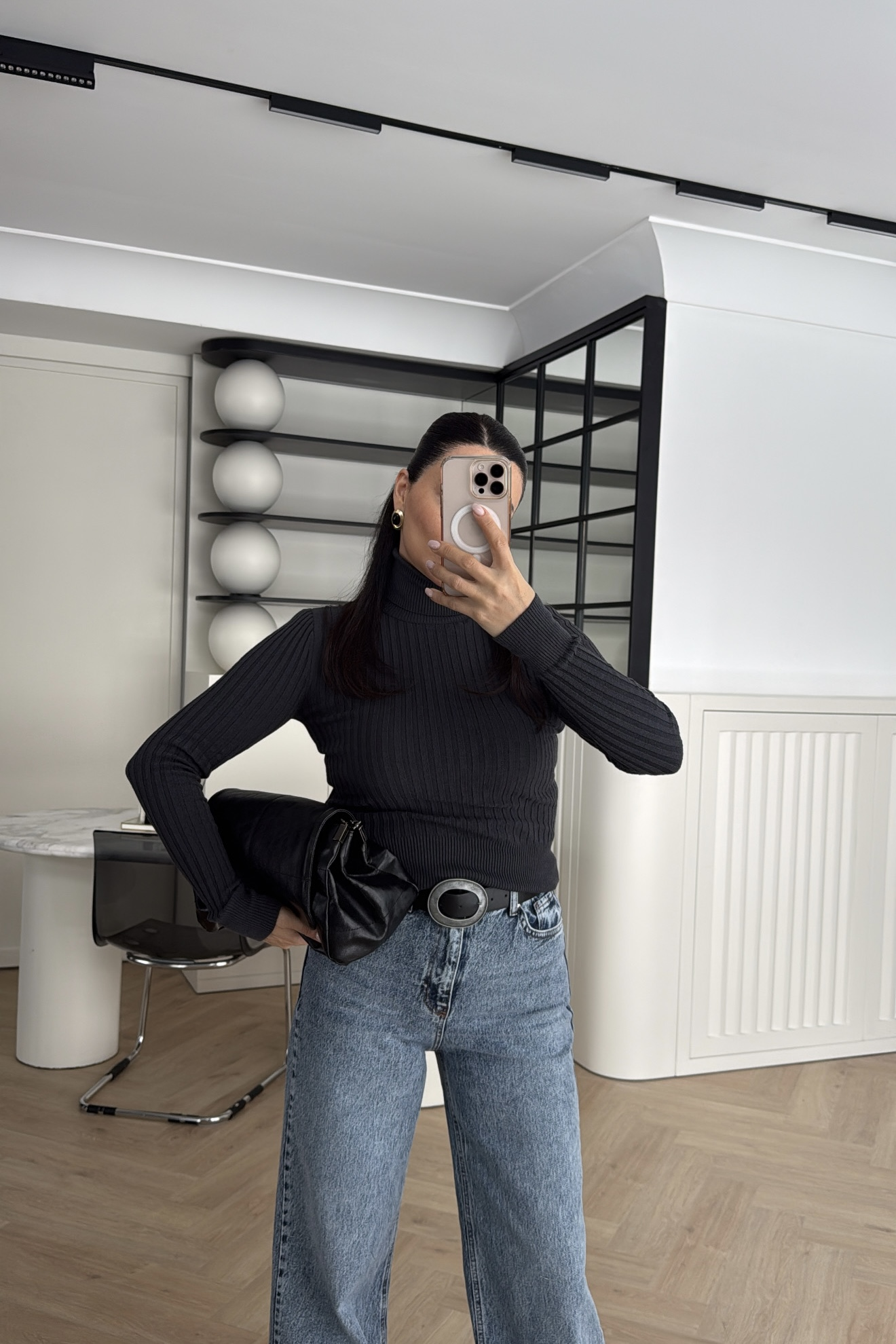 BALIKÇI YAKA TRİKO KAZAK ANTRASİT 