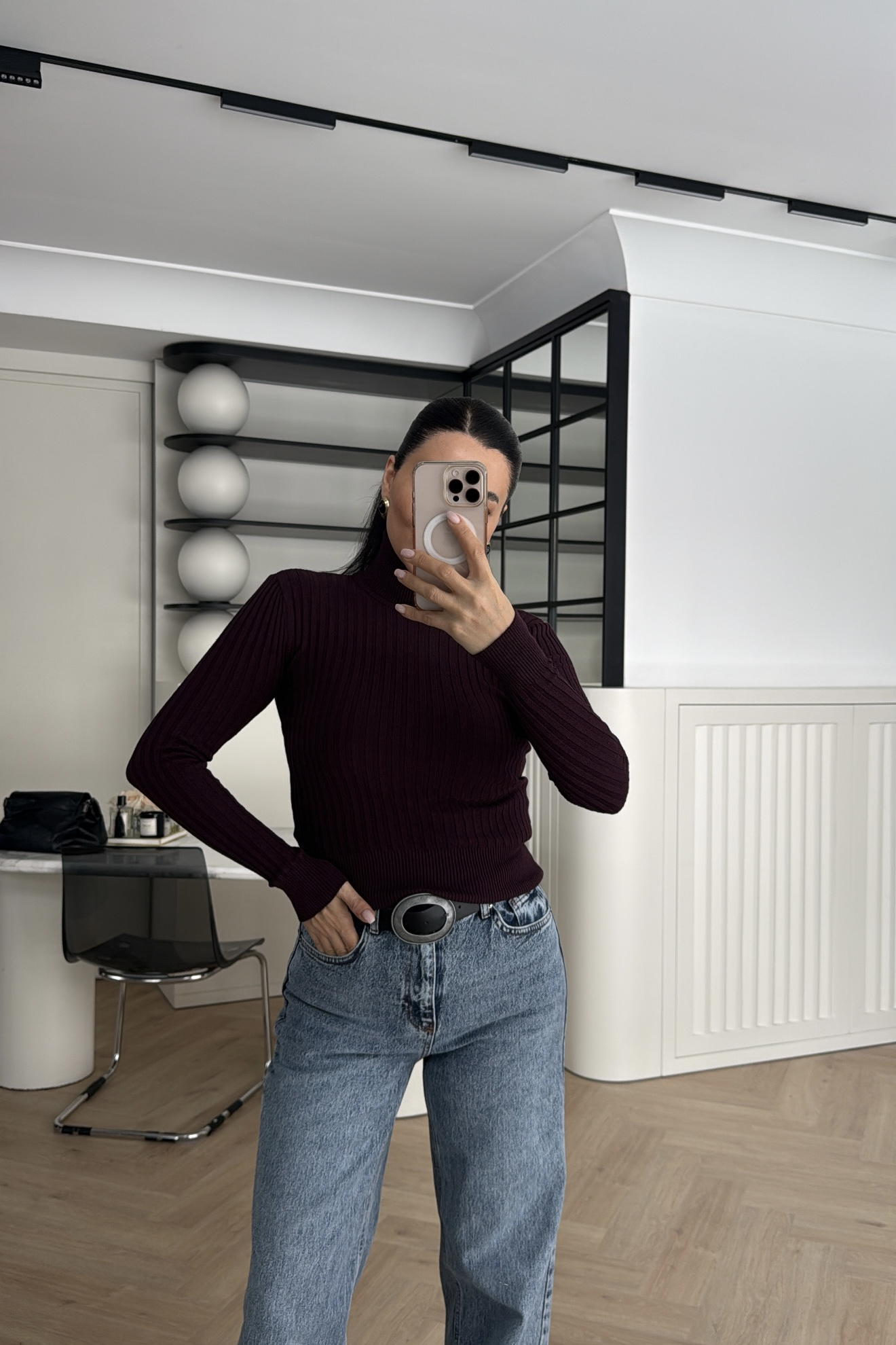 BALIKÇI YAKA TRİKO KAZAK MÜRDÜM 