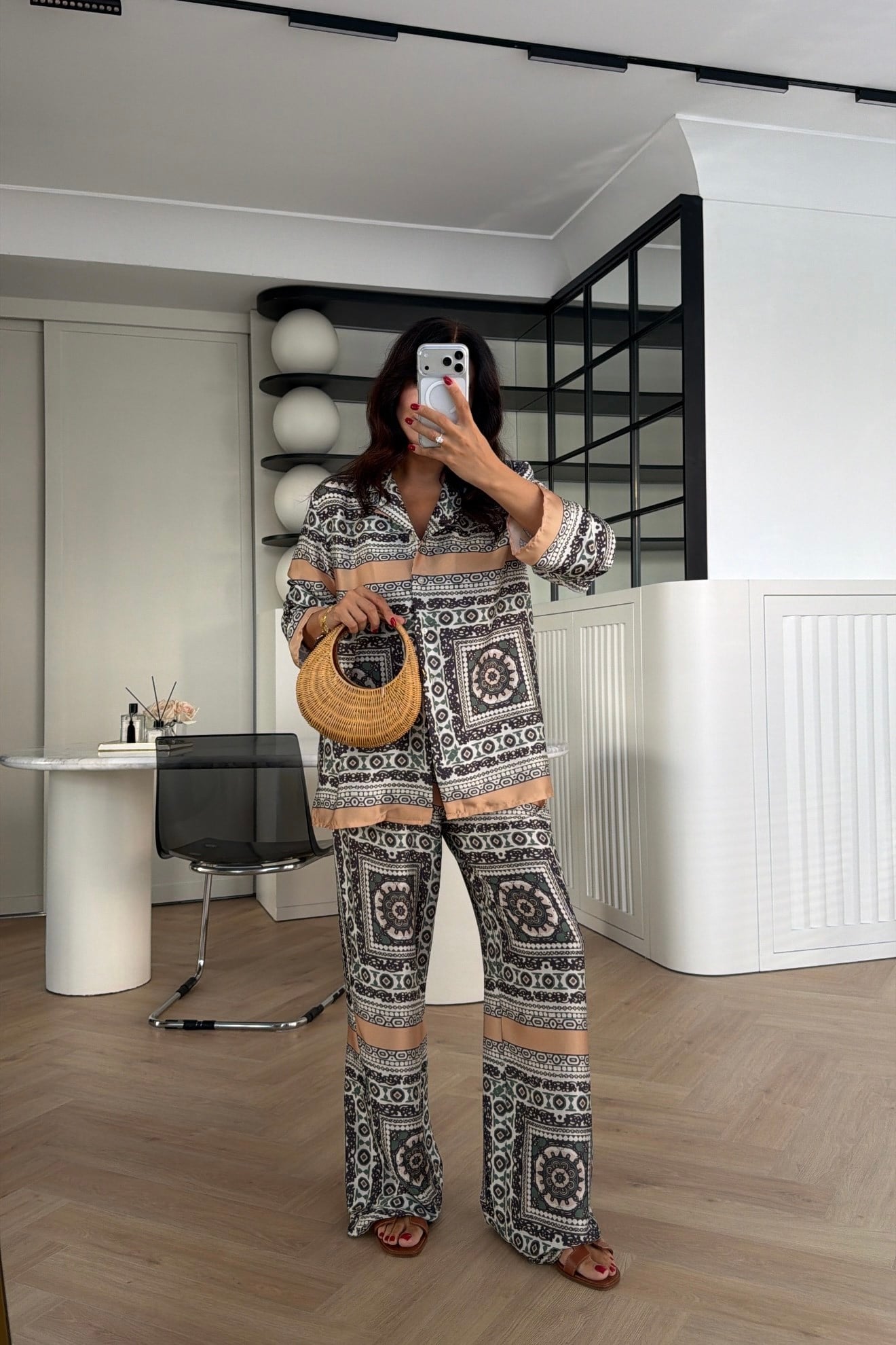 BAROK DESENLİ SATEN TAKIM RENKLİ 