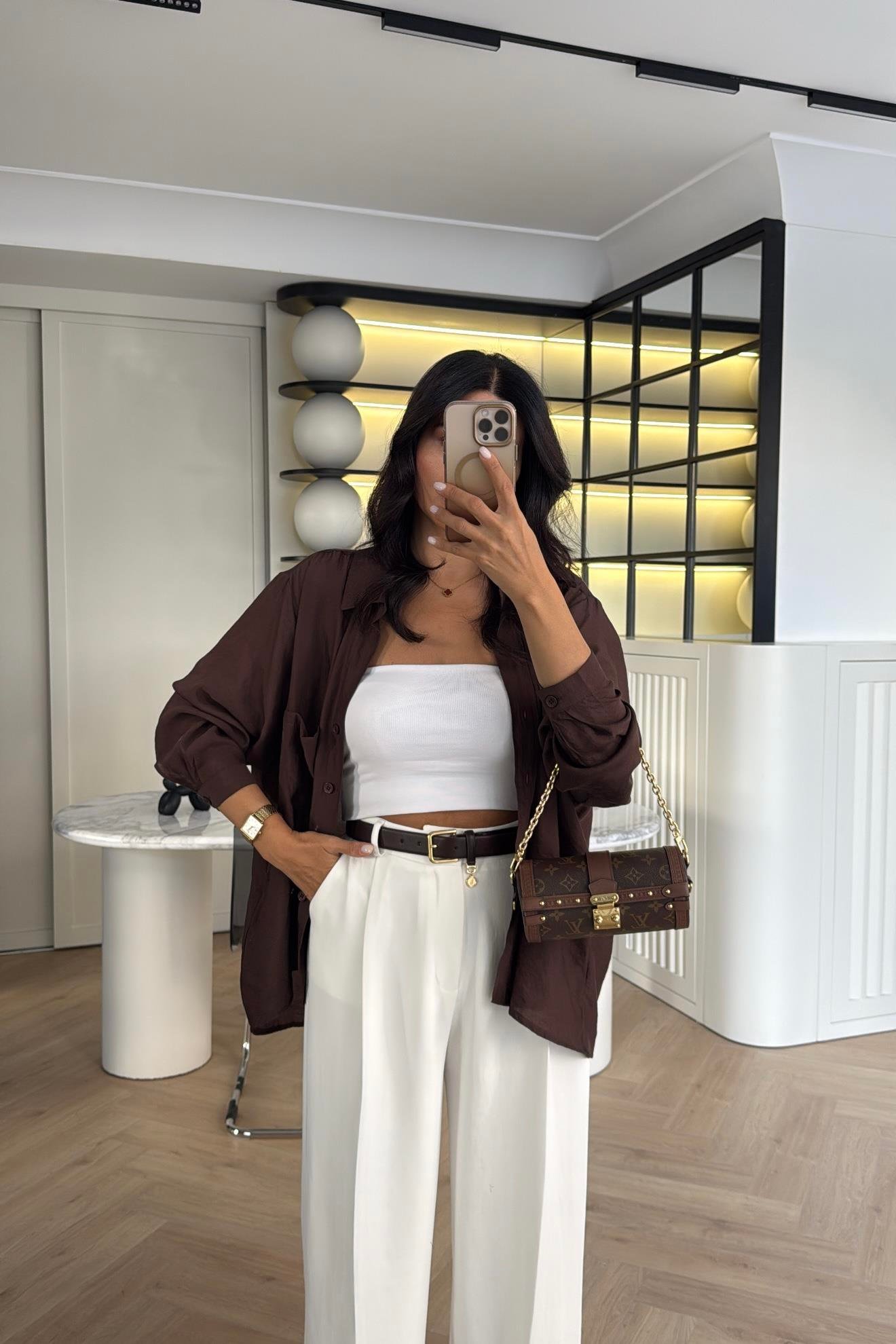 BEYAZ PREMİUM SERİ PALAZZO PANTOLON 