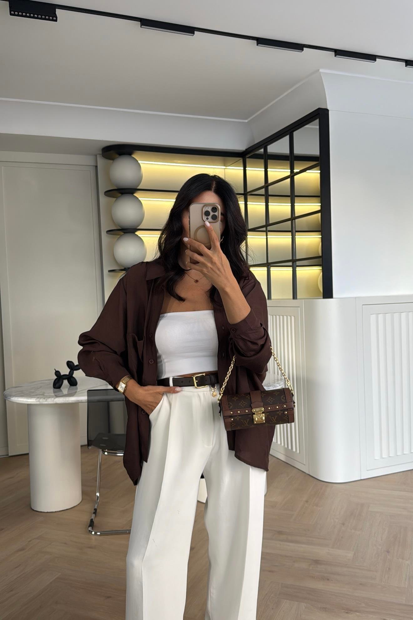 BEYAZ PREMİUM SERİ PALAZZO PANTOLON 