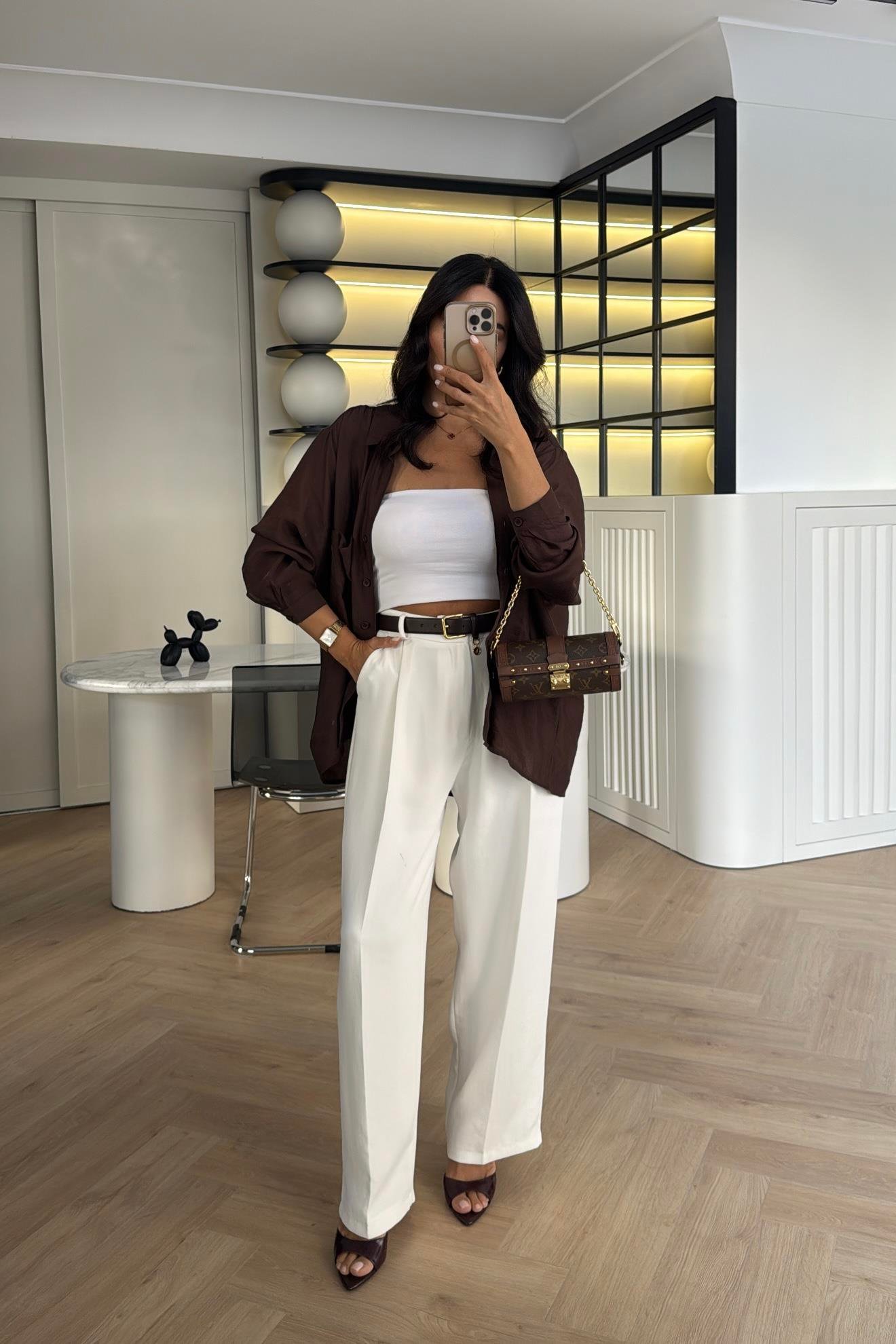 BEYAZ PREMİUM SERİ PALAZZO PANTOLON 