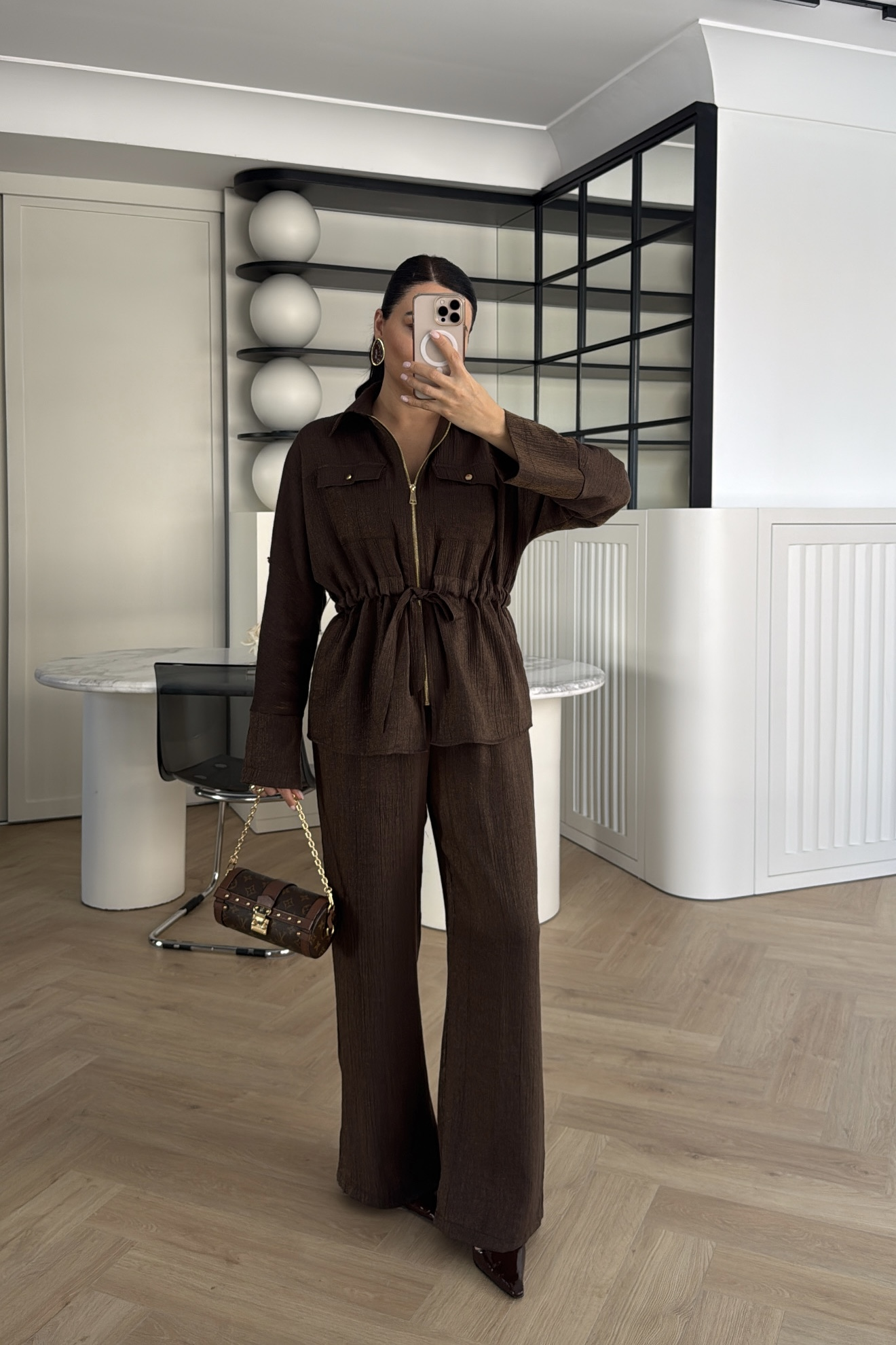 CEKET PANTOLON TAKIM KAHVE 