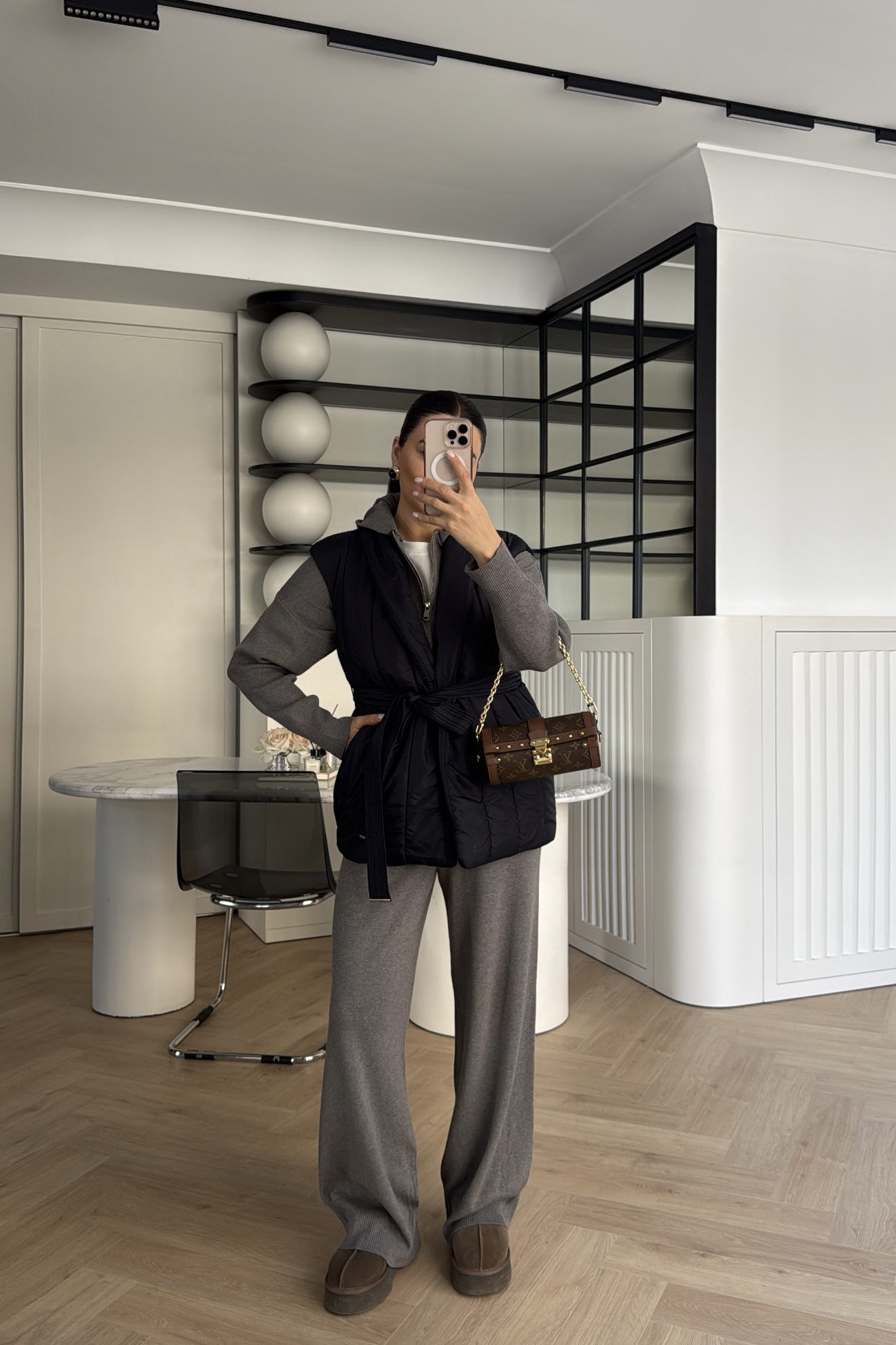 ÇİFT FERMUARLI KAPŞONLU TRİKO TAKIM ANTRASİT 