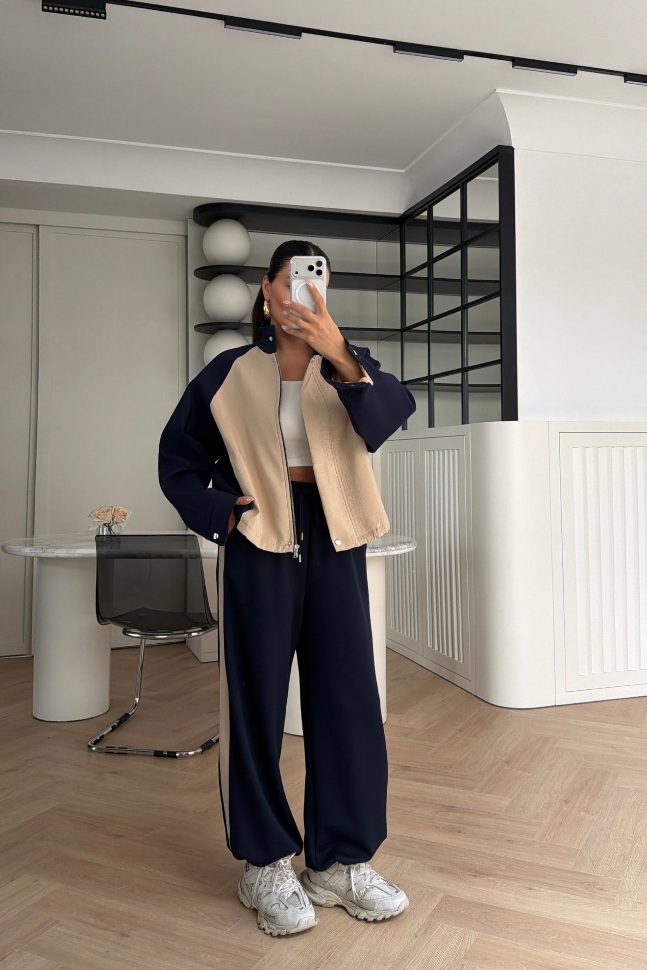 Çıtçıt Detaylı Ceket Pantolon Takım Lacivert 
