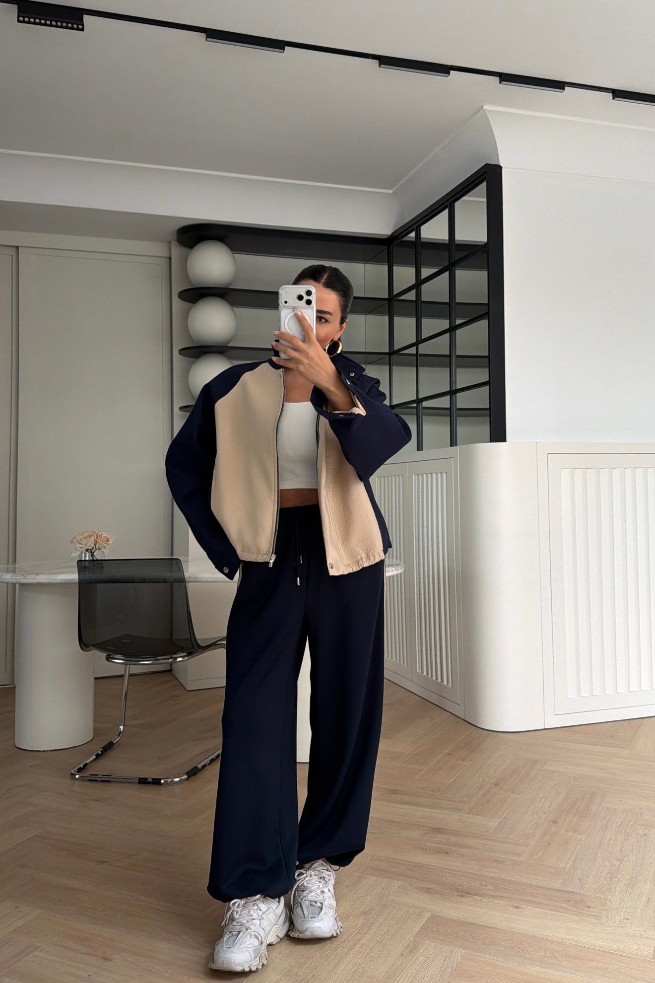 Çıtçıt Detaylı Ceket Pantolon Takım Lacivert 