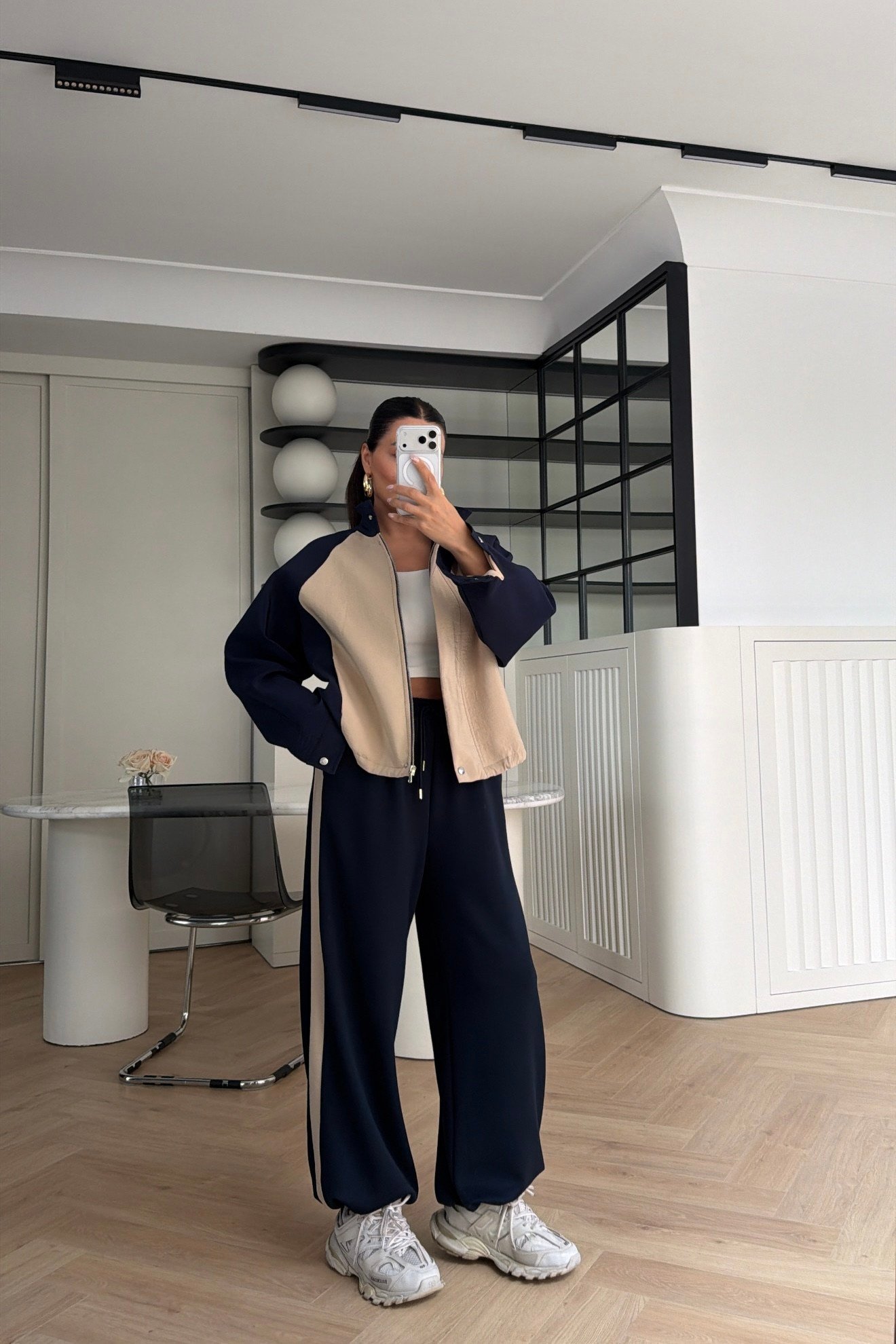 Çıtçıt Detaylı Ceket Pantolon Takım Lacivert 