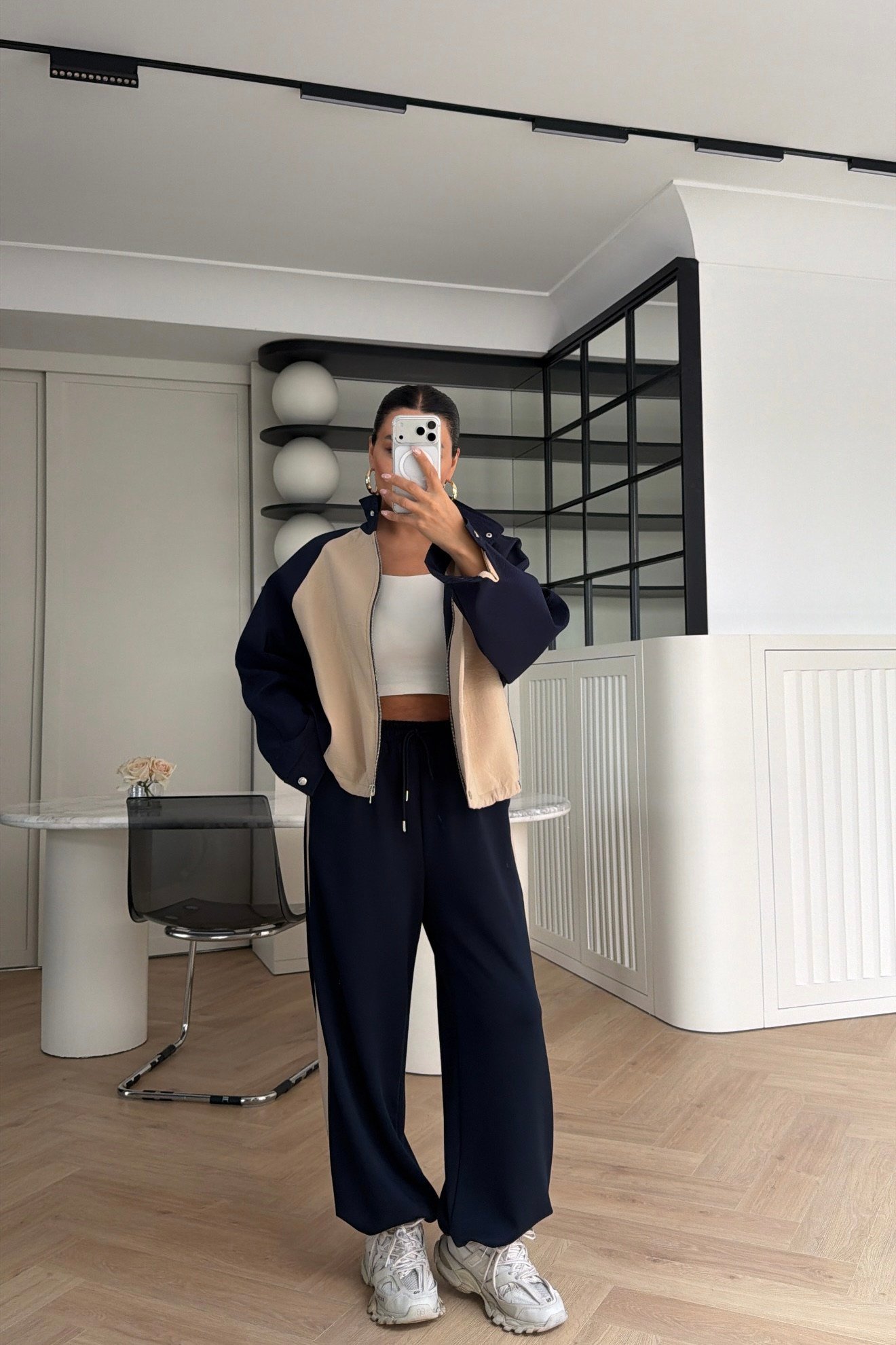 Çıtçıt Detaylı Ceket Pantolon Takım Lacivert 