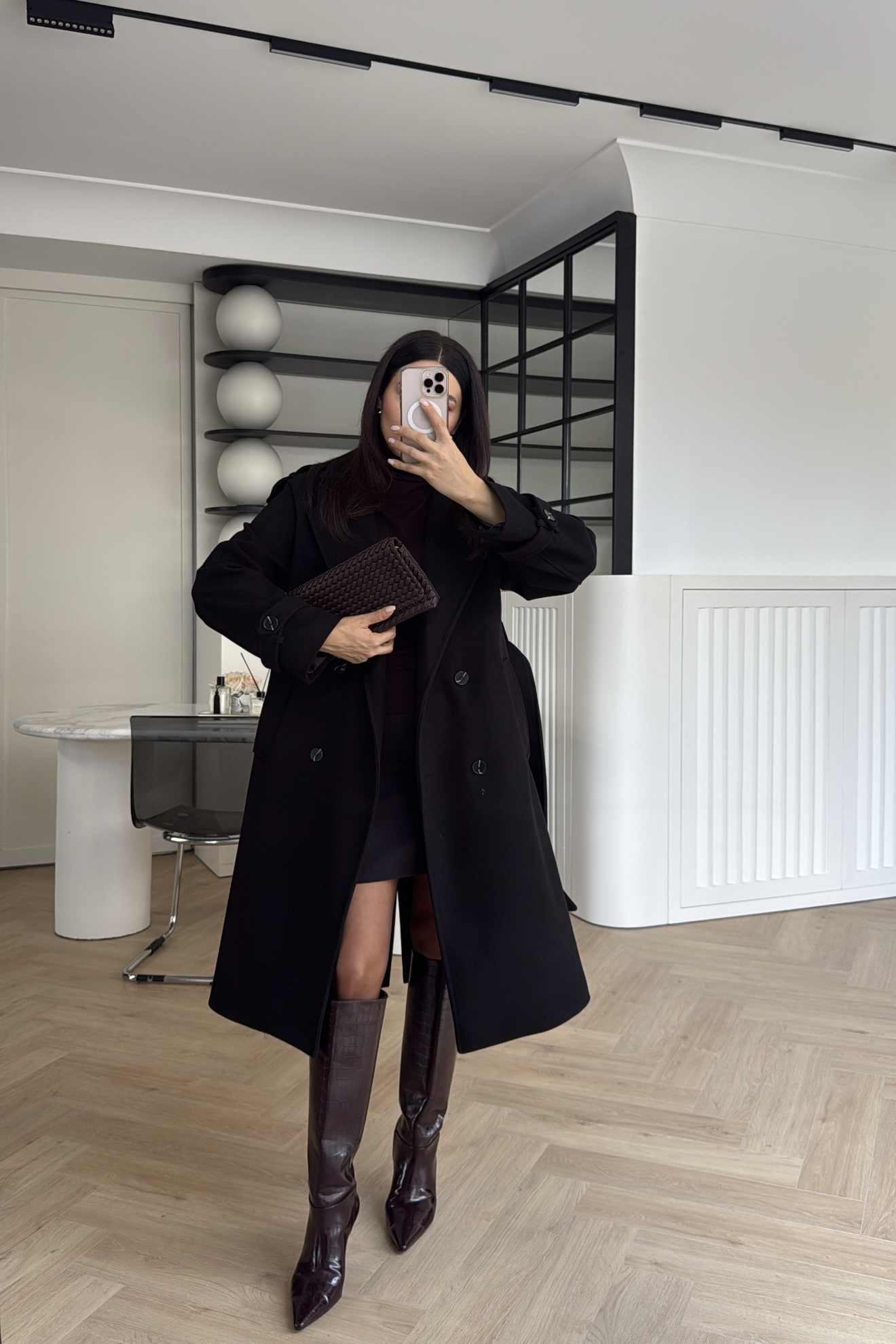 DÜĞMELİ PREMİUM KAŞE KABAN SİYAH 