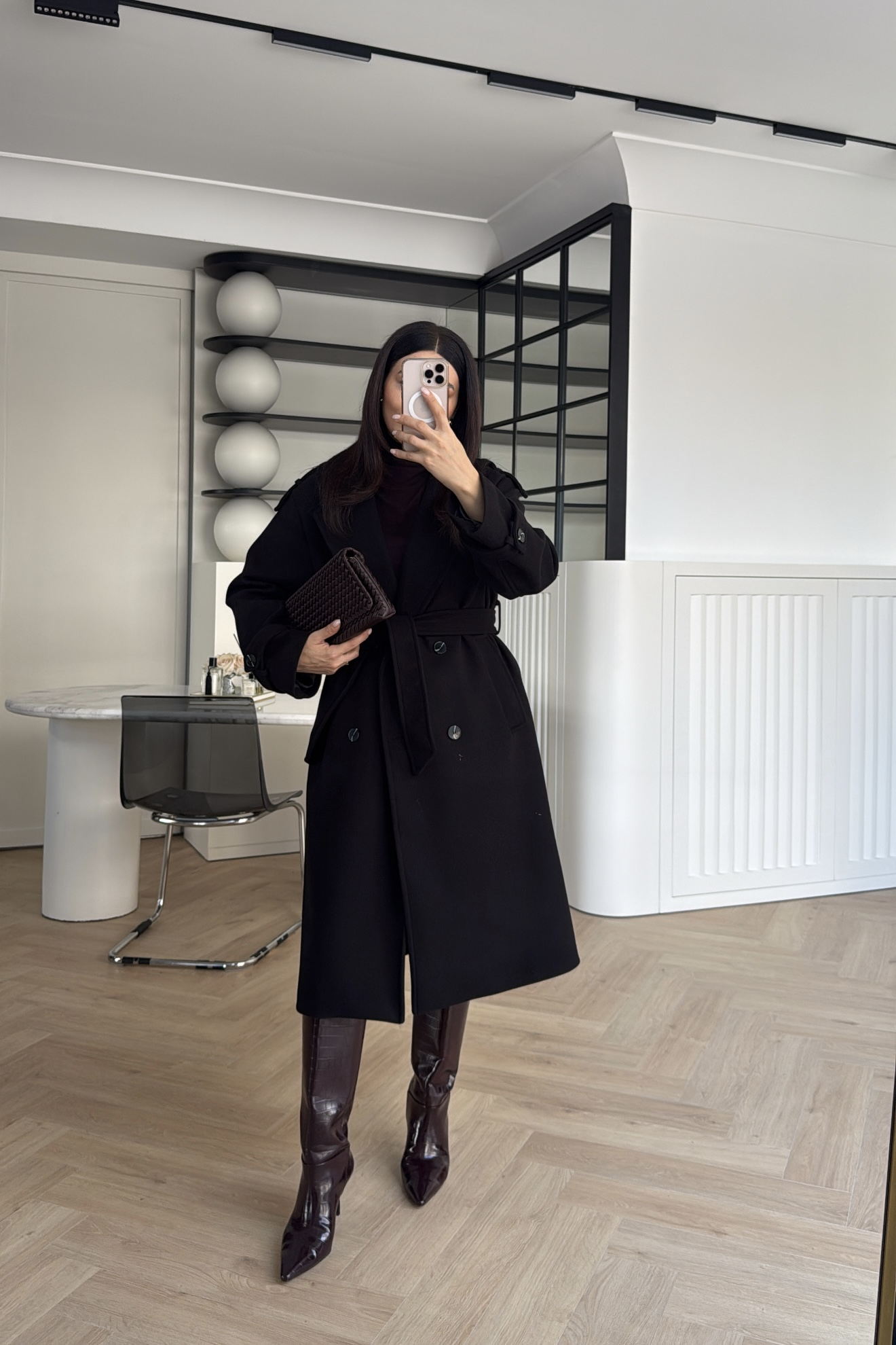 DÜĞMELİ PREMİUM KAŞE KABAN SİYAH 