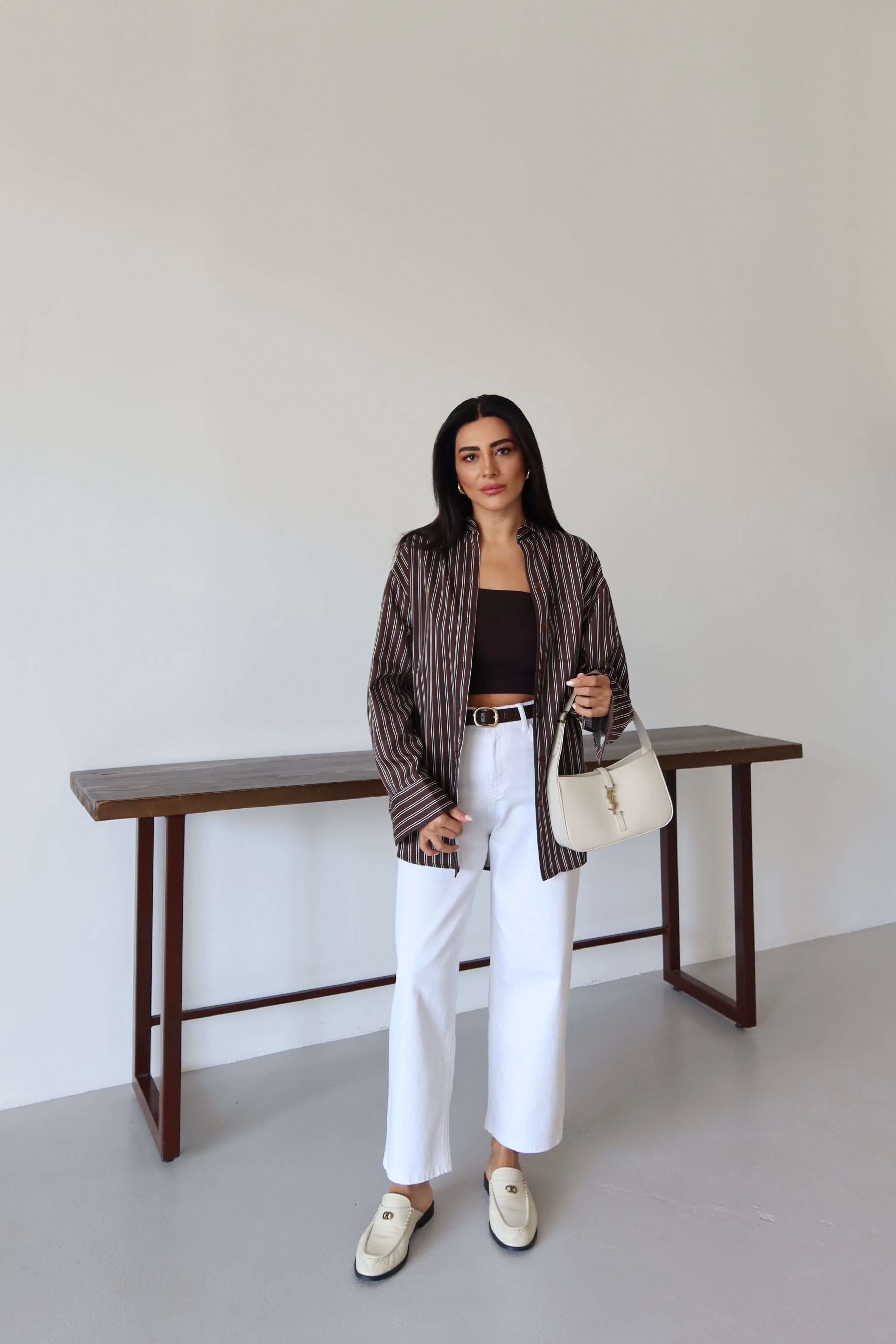 EKRU BAGGY DENİM JEAN